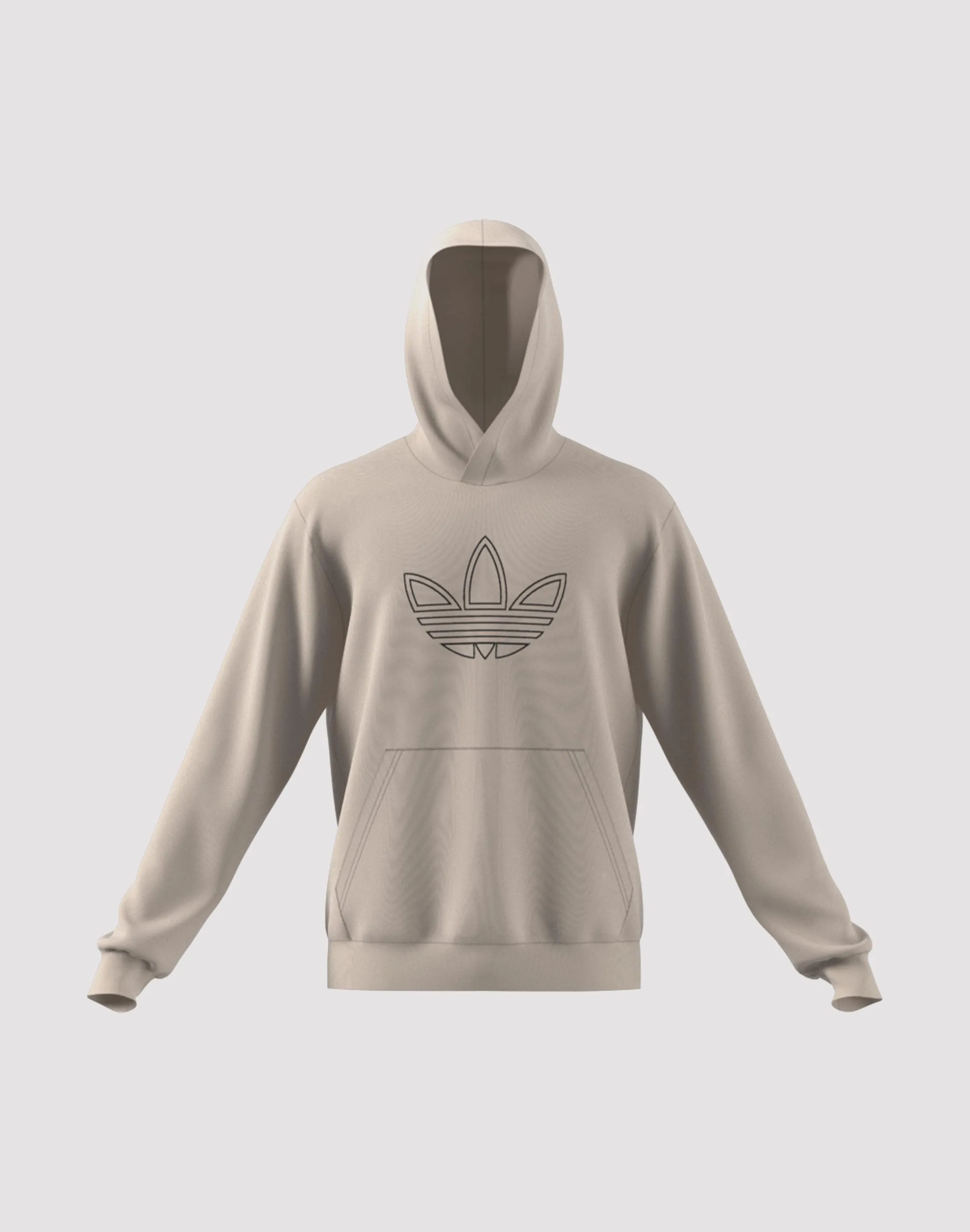 Adidas Outlined Trefoil Pullover Hoodie