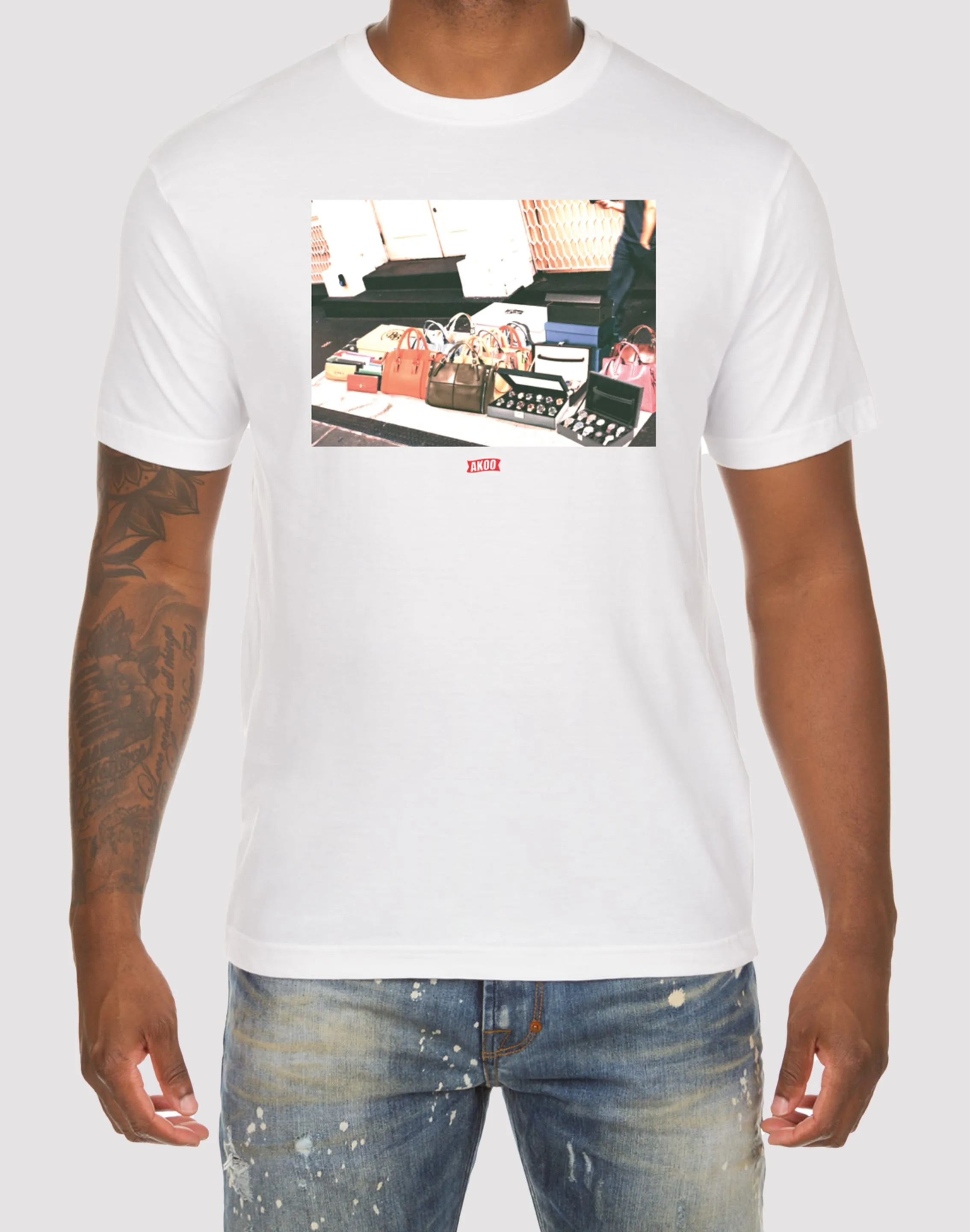 Akoo Bam White Tee