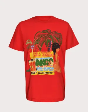 Akoo Beach Bae Red Tee