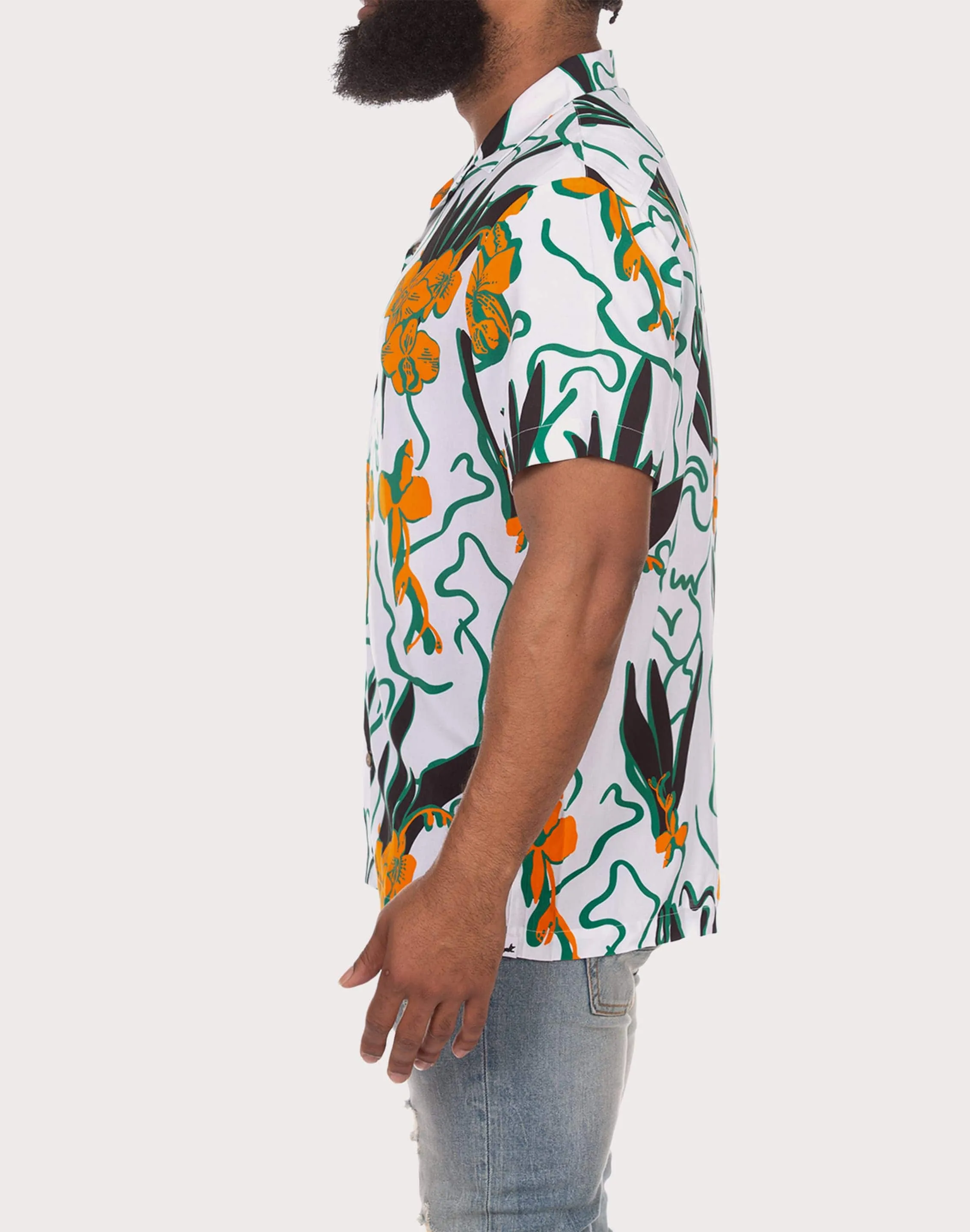 Akoo Camp Collar Button Down Shirt