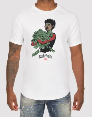 Akoo Cash Rules White Tee