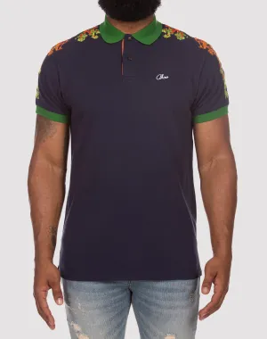 Akoo Greenery Blue Polo