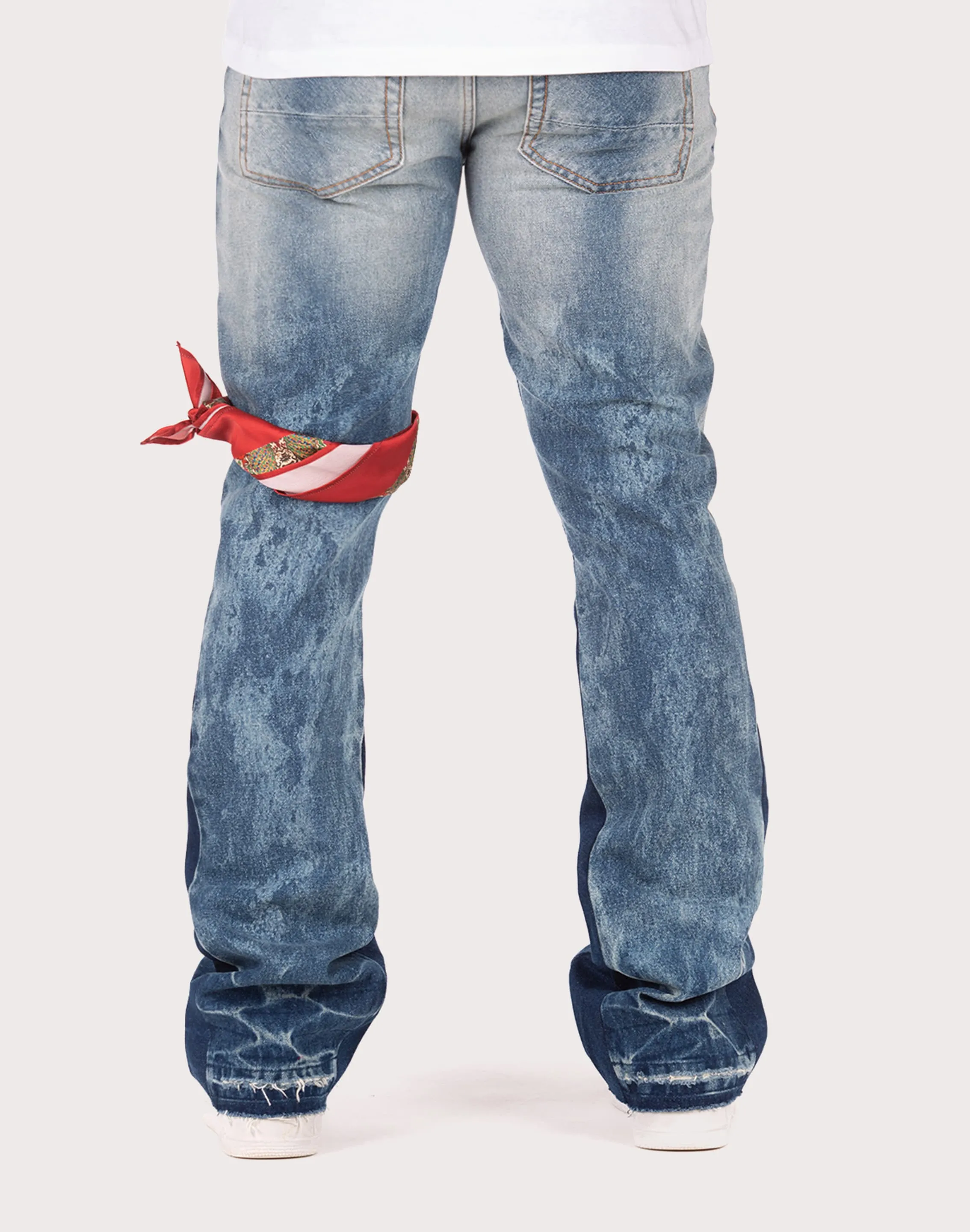 Akoo Monarch Slim Fit Stack Jeans