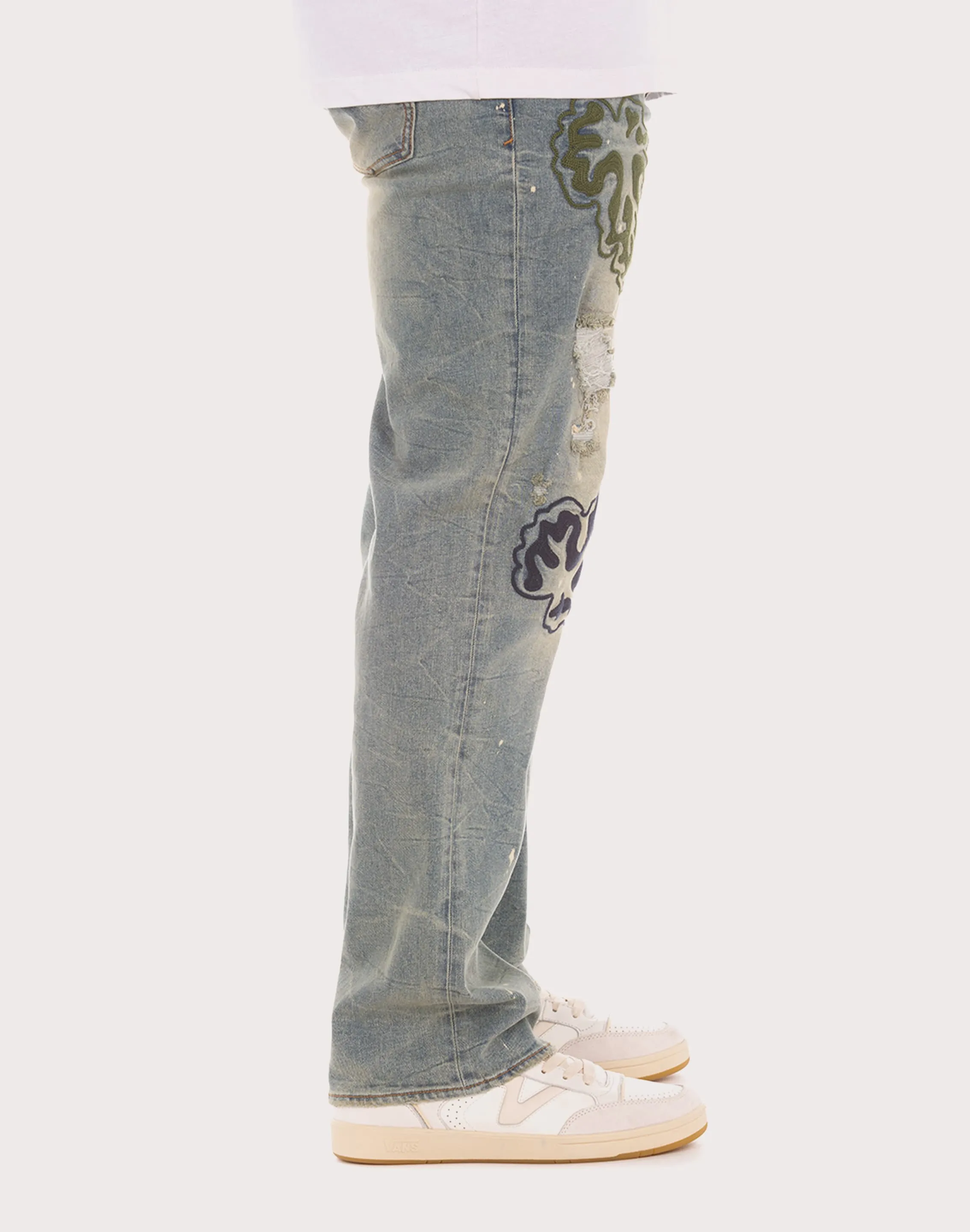 Akoo Monk Straight Fit Coral Reef Jean