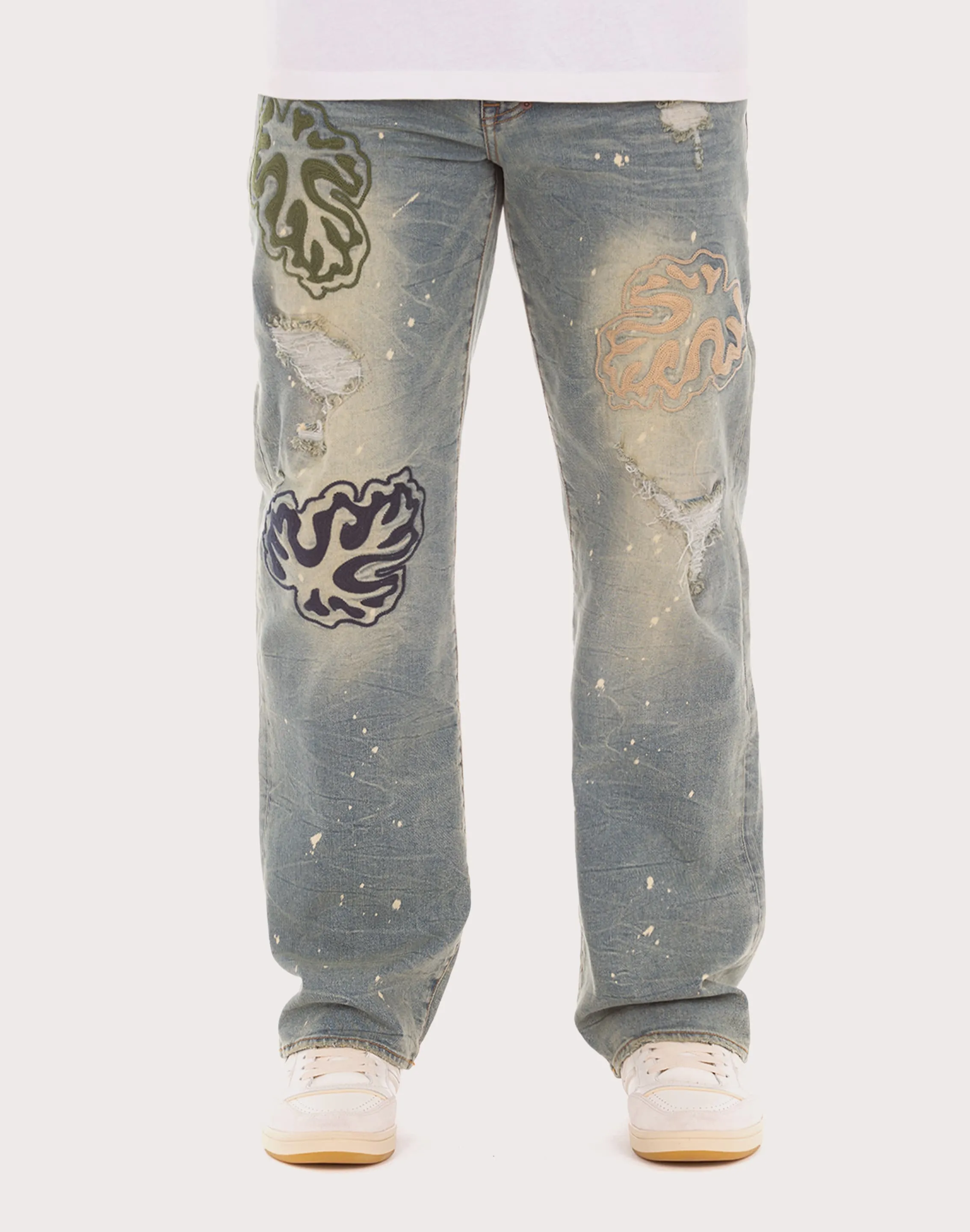 Akoo Monk Straight Fit Coral Reef Jean