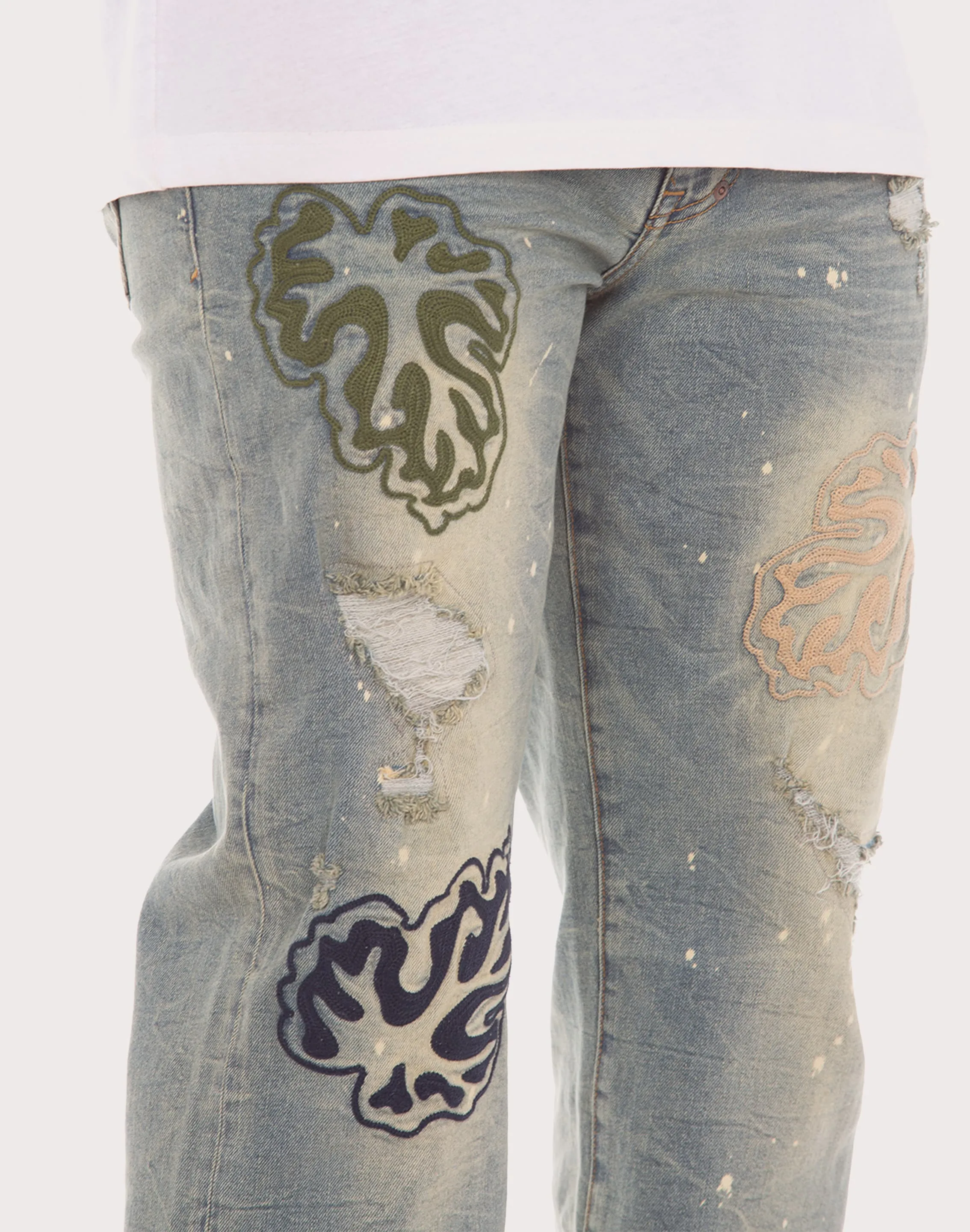 Akoo Monk Straight Fit Coral Reef Jean