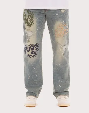 Akoo Monk Straight Fit Coral Reef Jean