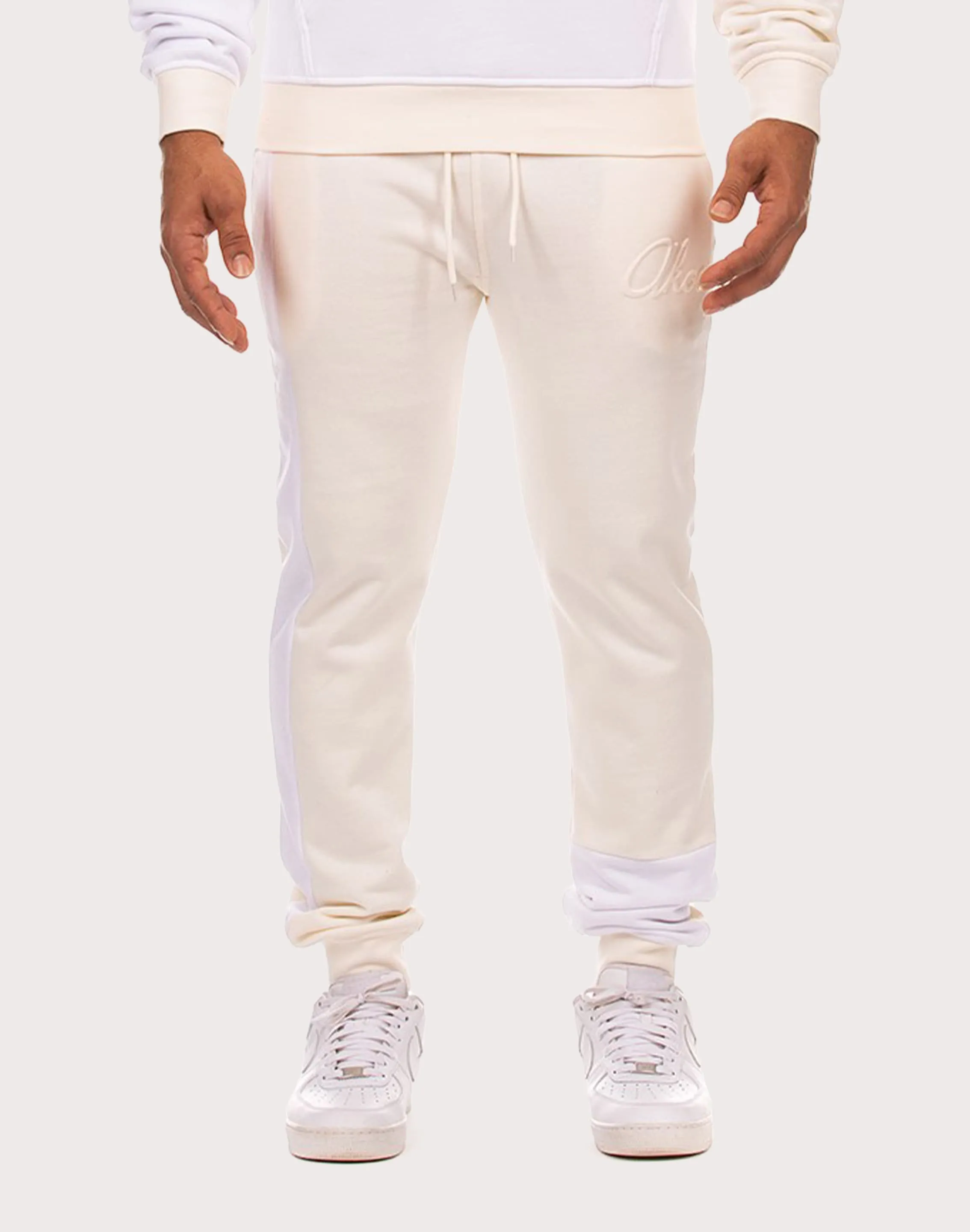 Akoo Script White Joggers