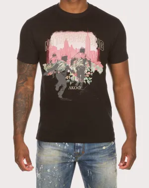Akoo Toward Black Tee