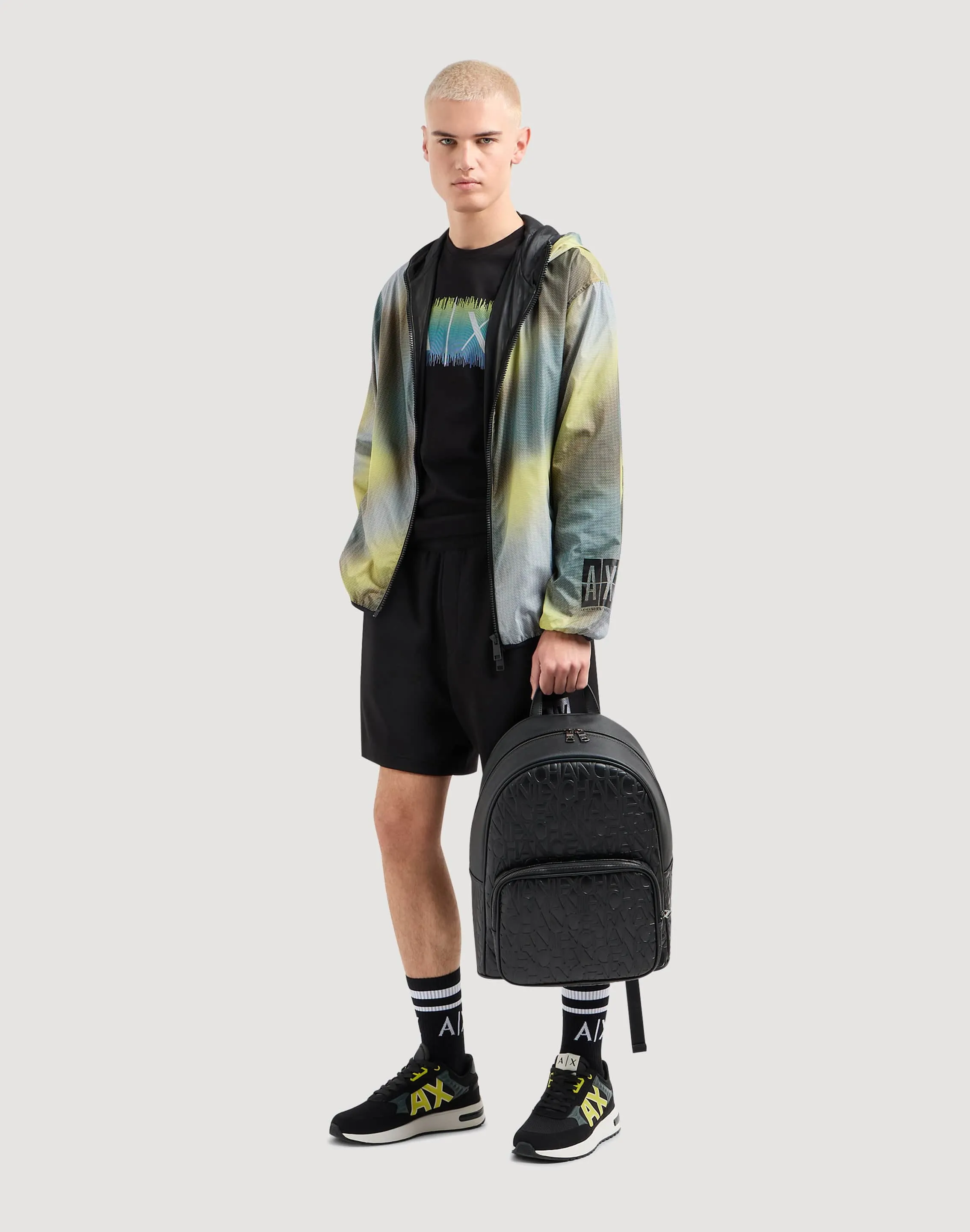 Armani Exchange Box Logo Gradient Tee