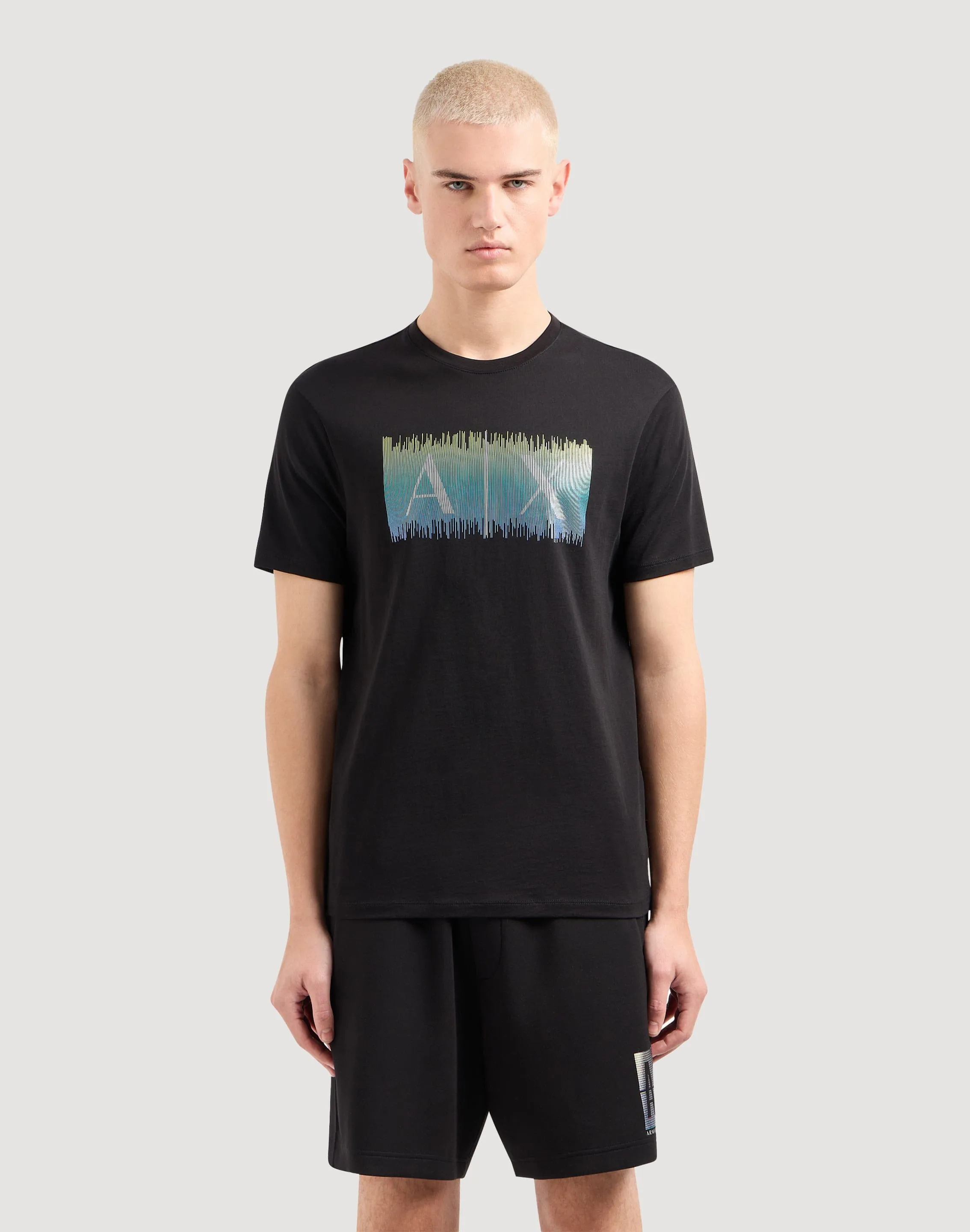 Armani Exchange Box Logo Gradient Tee