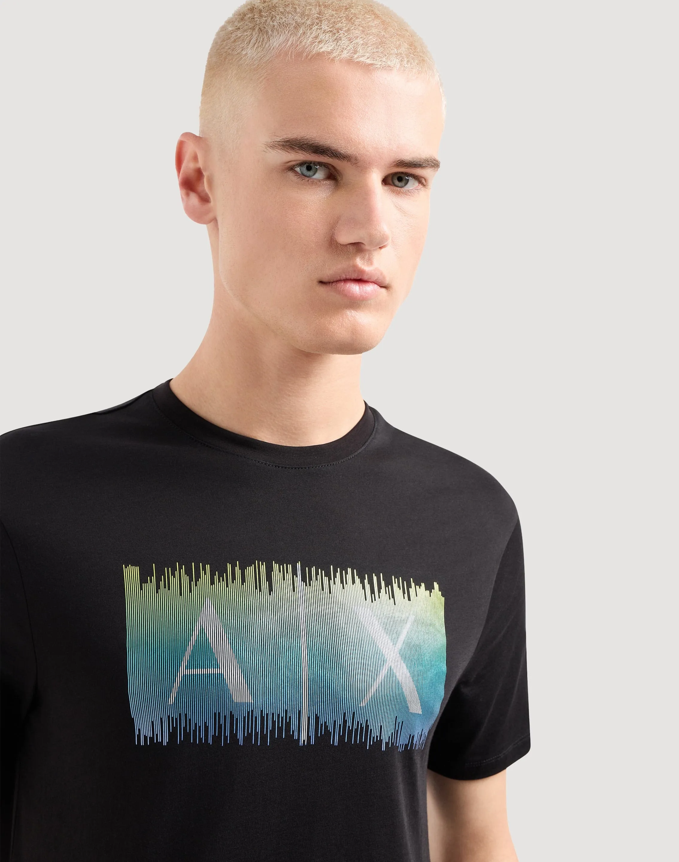Armani Exchange Box Logo Gradient Tee