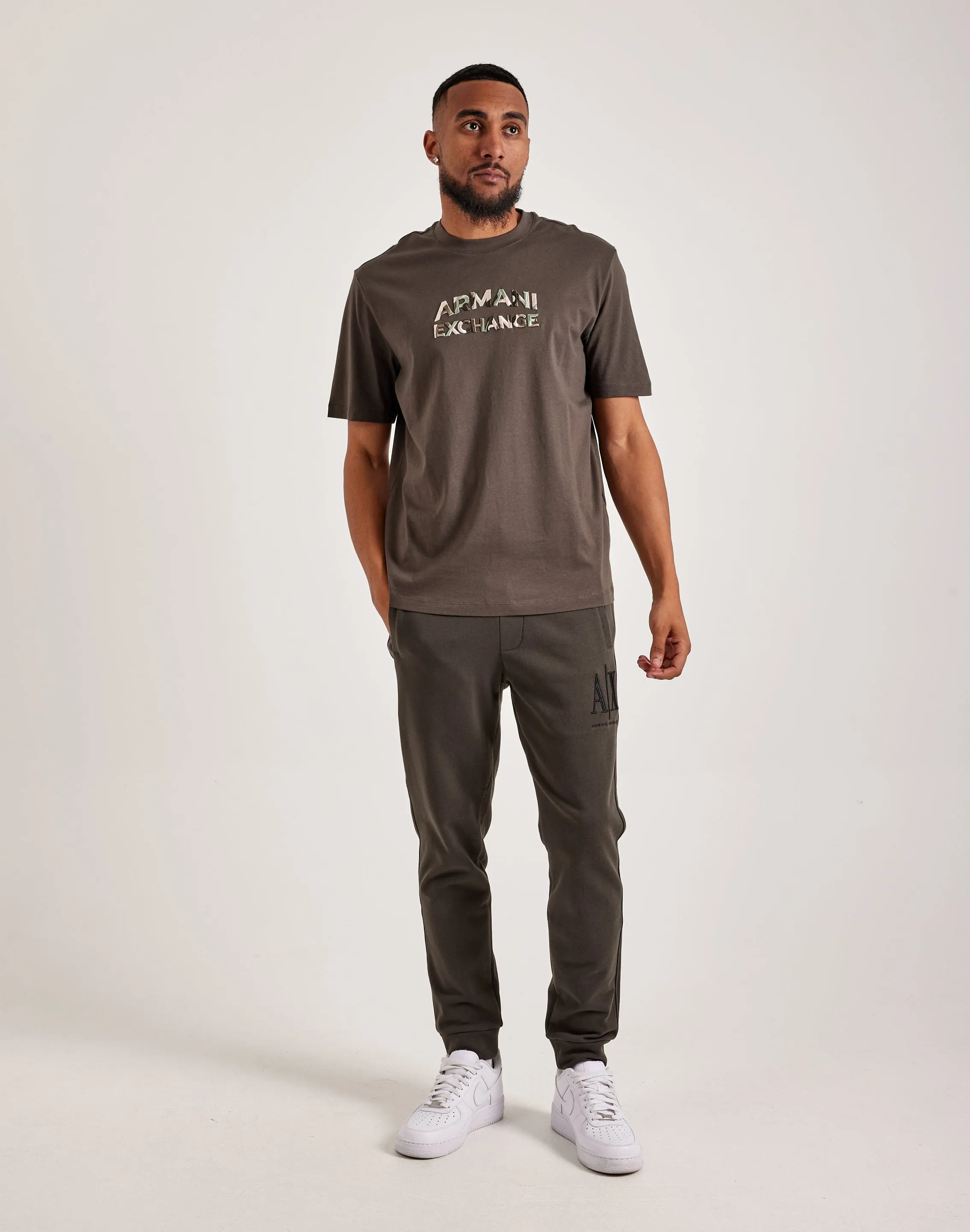 Armani Exchange Embroidered Logo Tee