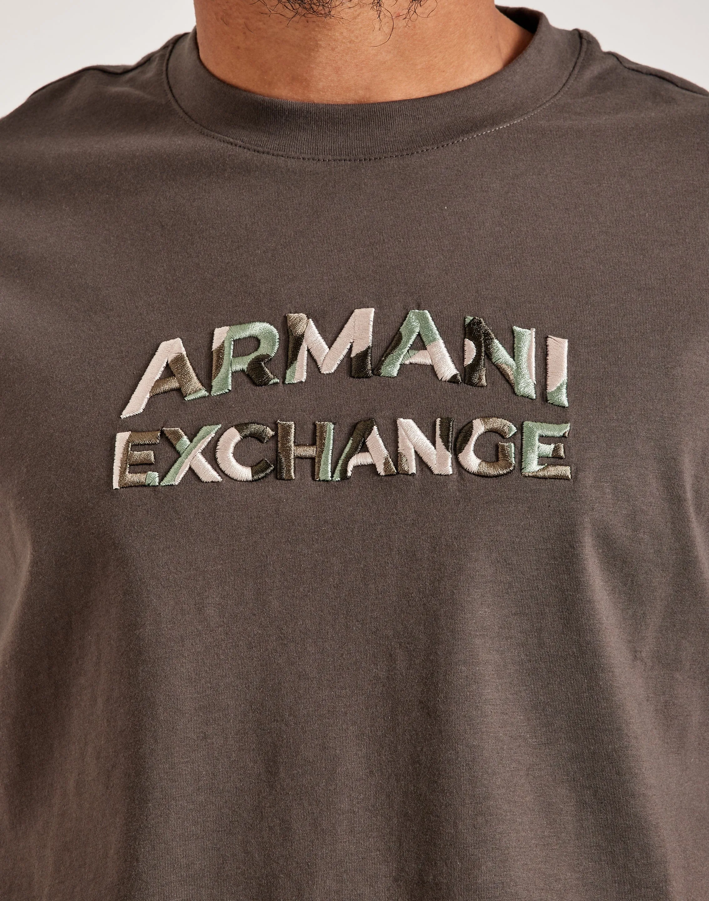 Armani Exchange Embroidered Logo Tee