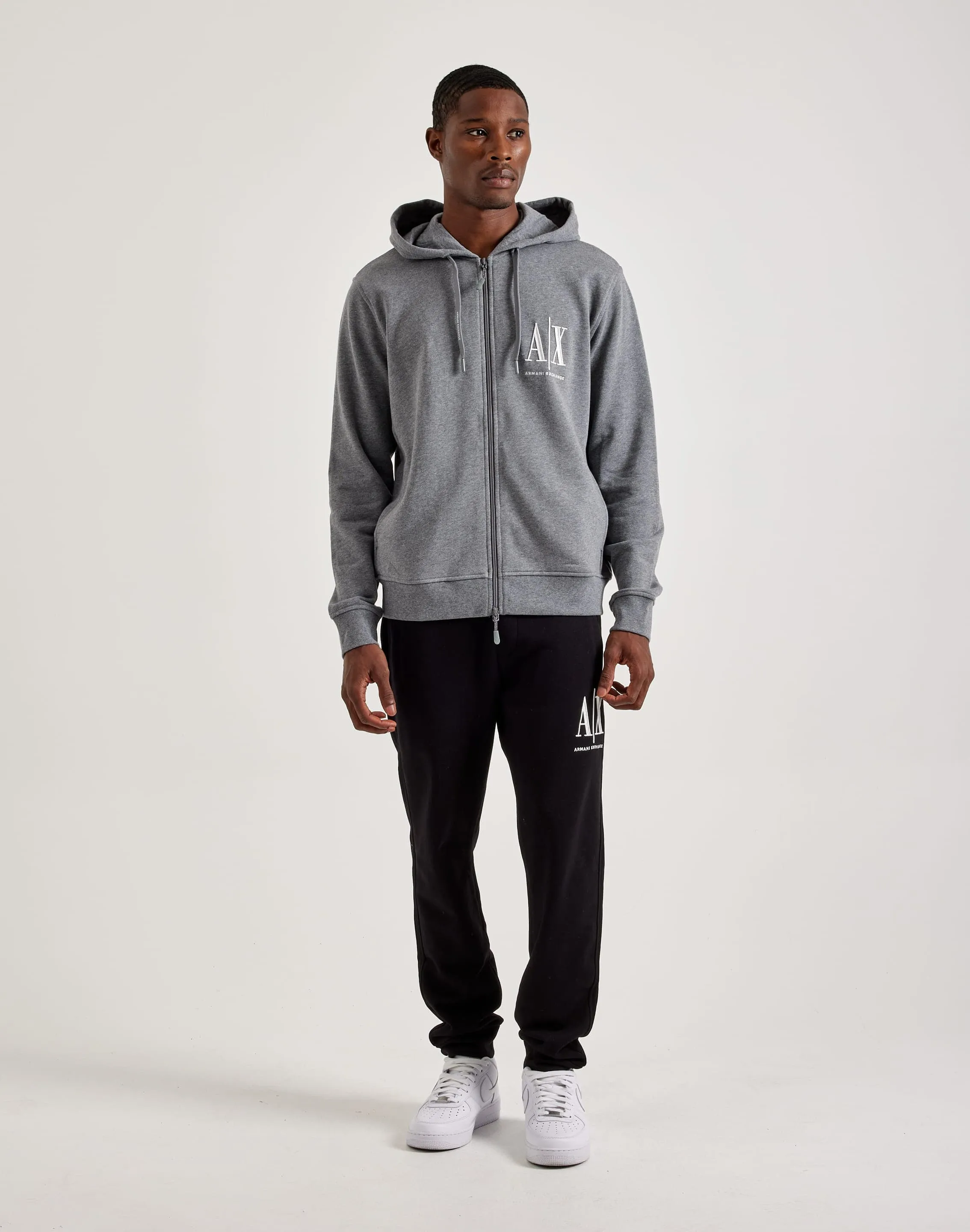 Armani Exchange Icon Logo Full-Zip Hoodie