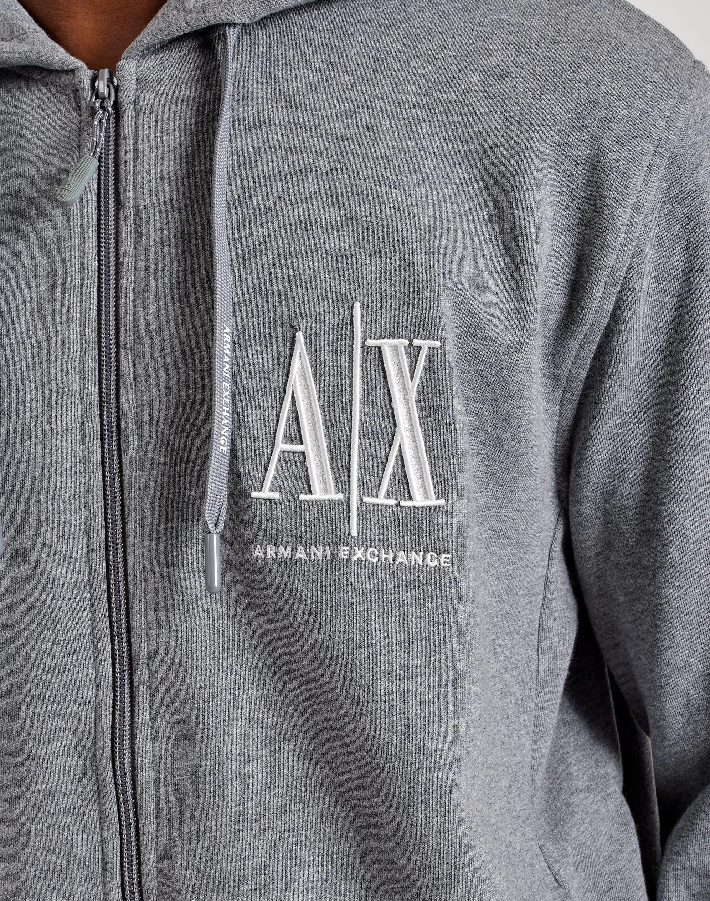 Armani Exchange Icon Logo Full-Zip Hoodie