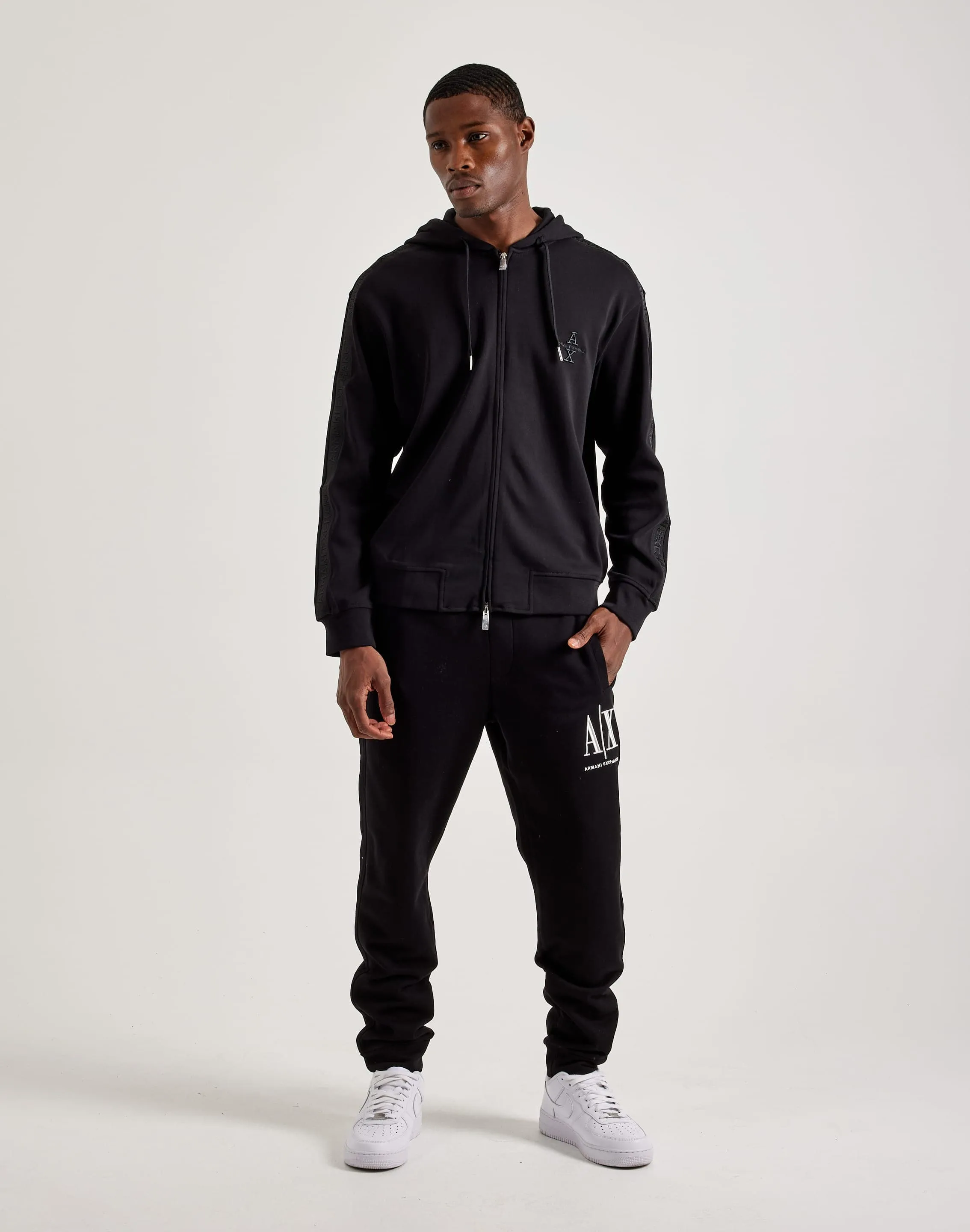 Armani Exchange Logo Tape Hoodie