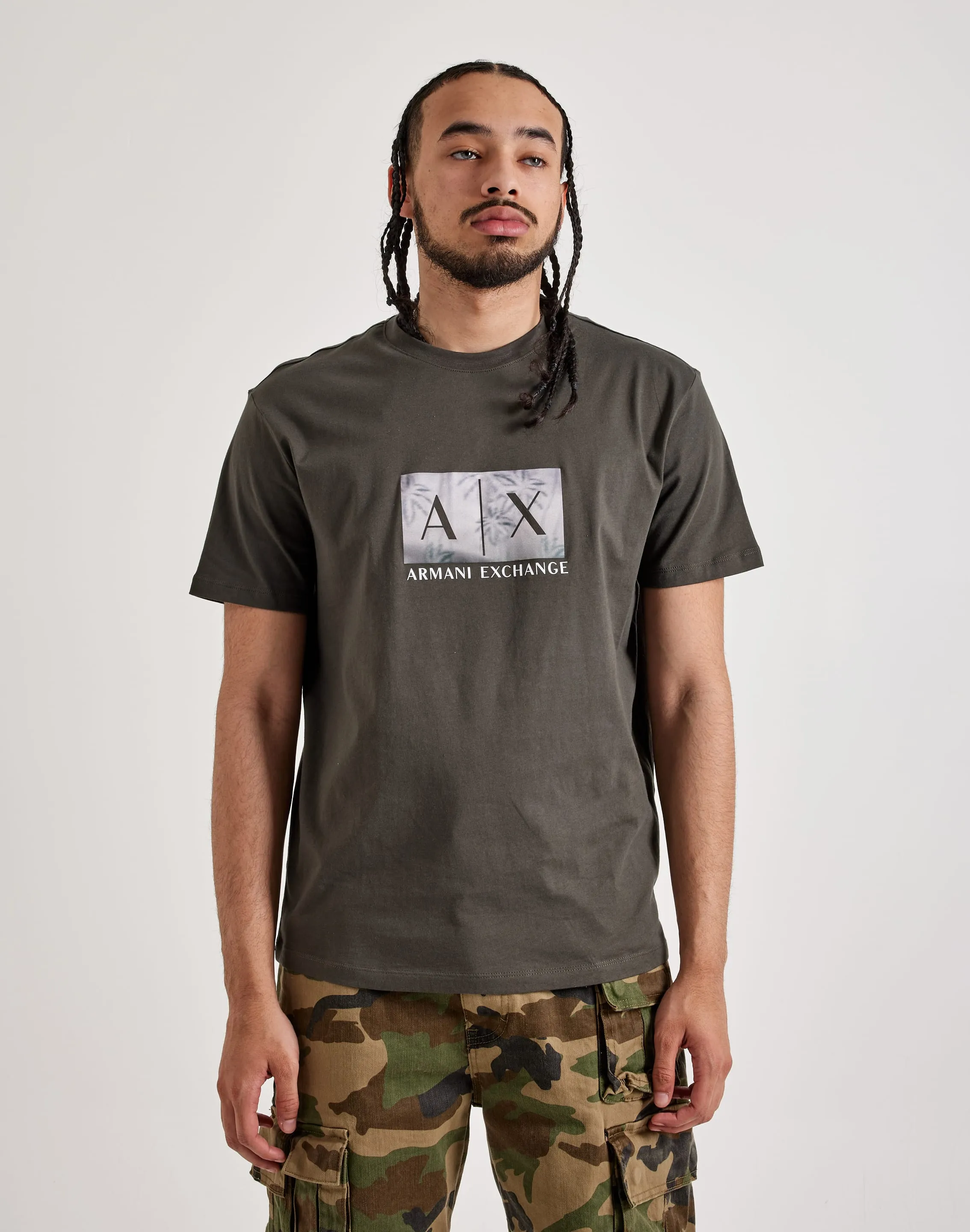 Armani Exchange Palm Box Logo Tee