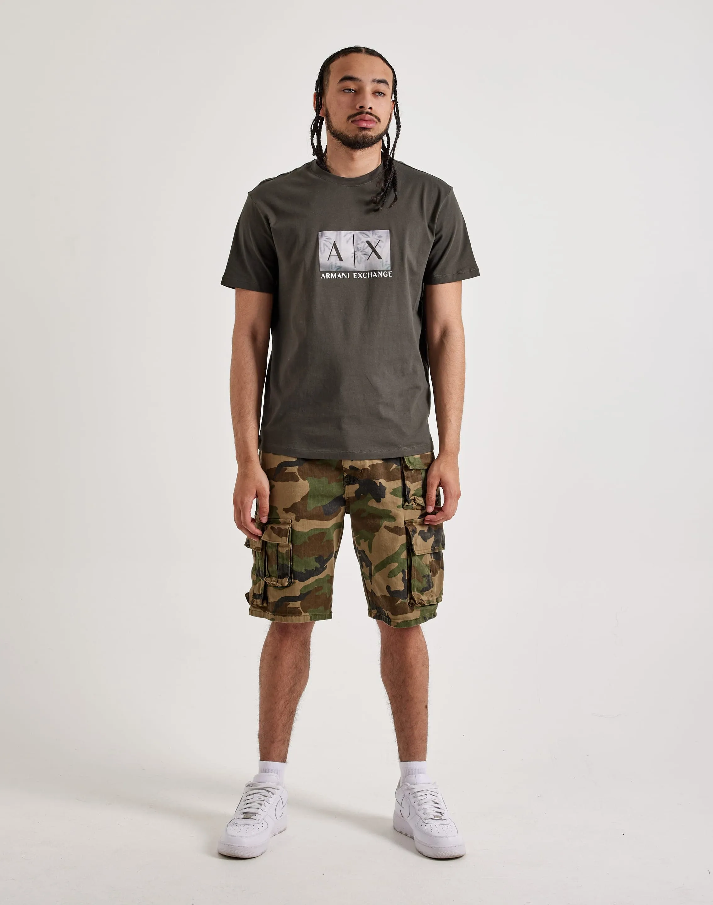 Armani Exchange Palm Box Logo Tee