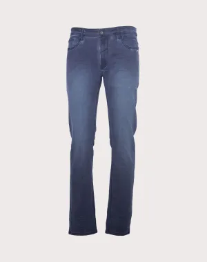 A.TIZIANO Finley Dark Washed Indigo Flare Jeans