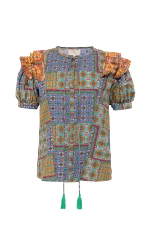 Bella Blouse Short Sleeve - Final Sale