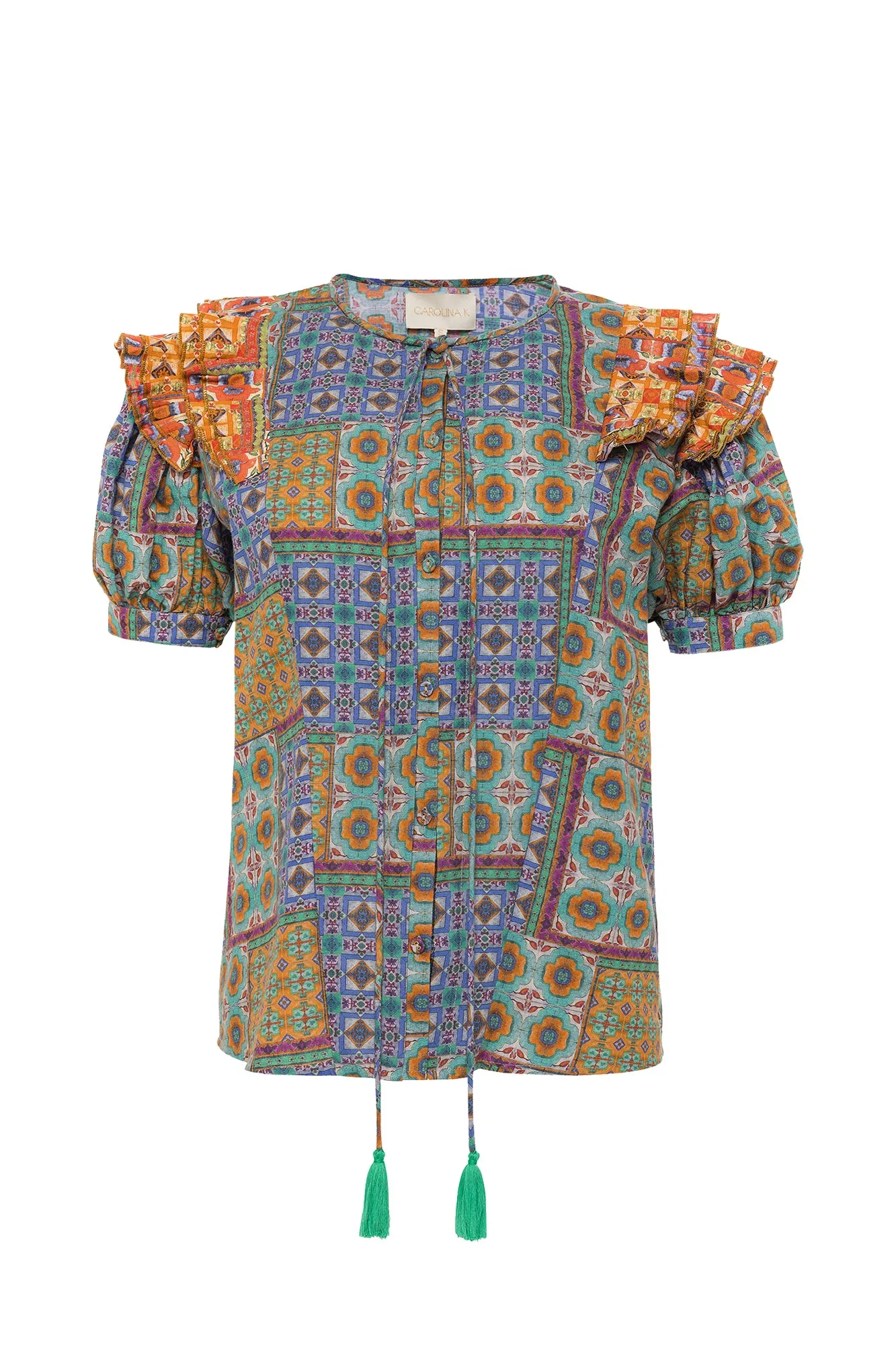 Bella Blouse Short Sleeve - Final Sale