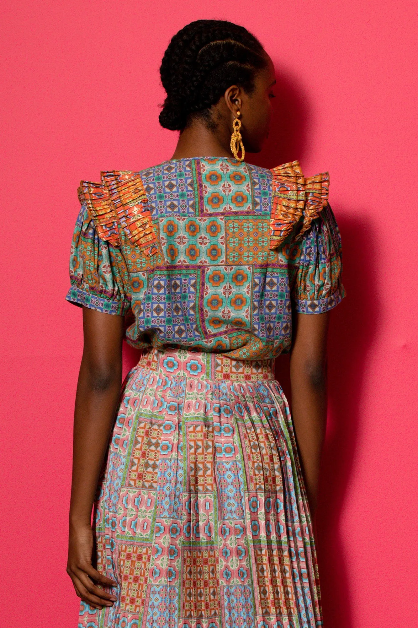 Bella Blouse Short Sleeve - Final Sale