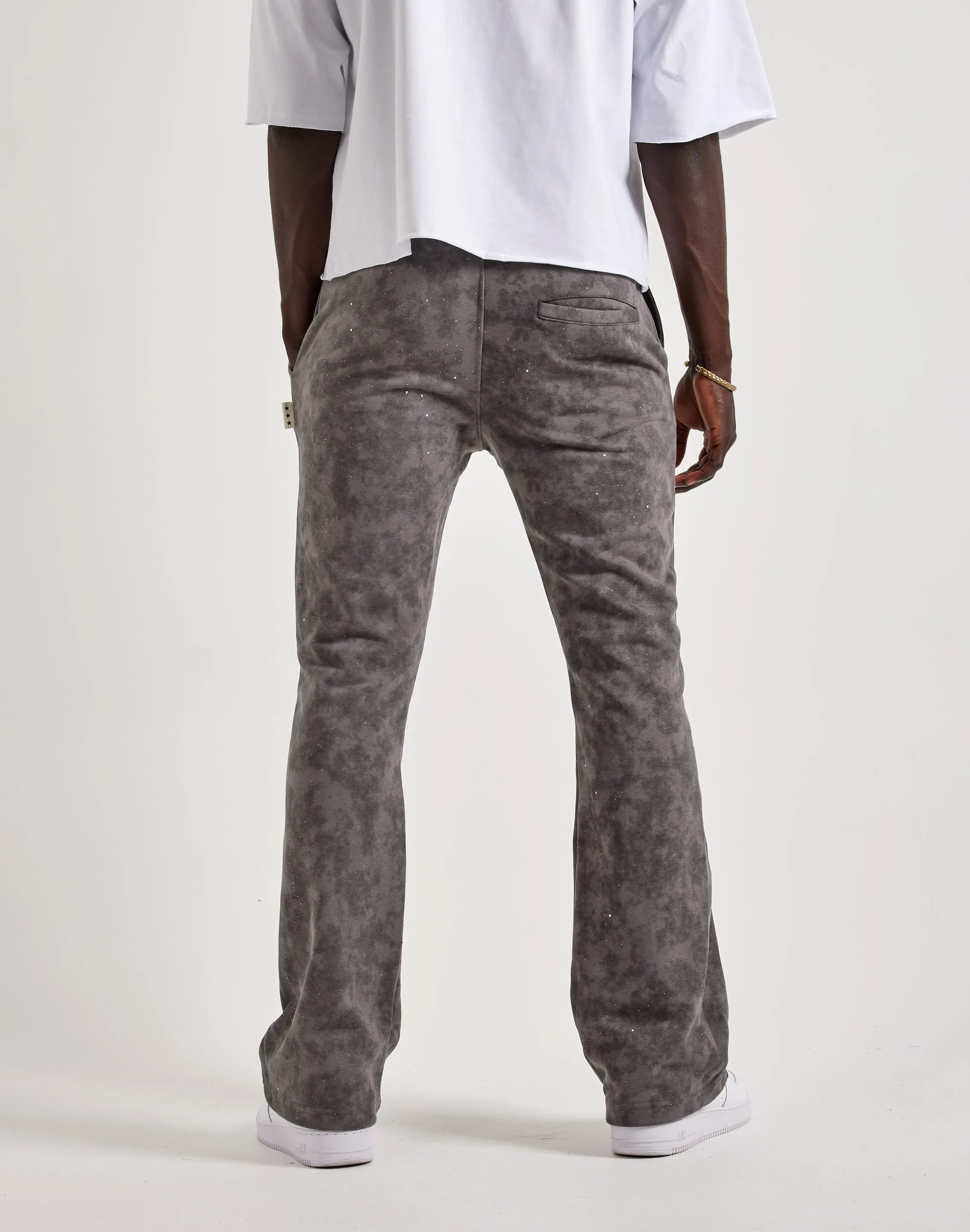 BKYS Washed Fleece Flare Pants