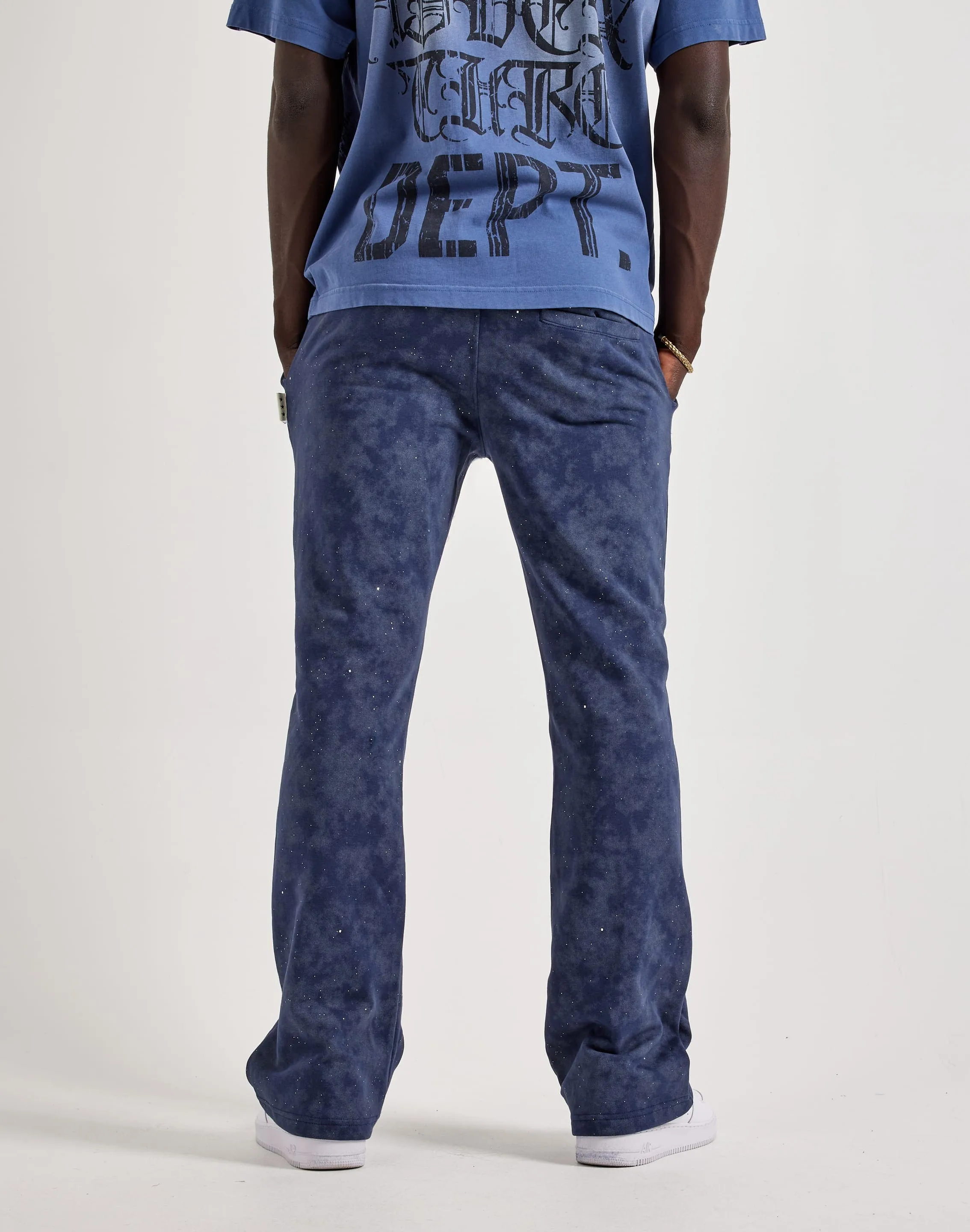 BKYS Washed Fleece Flare Pants