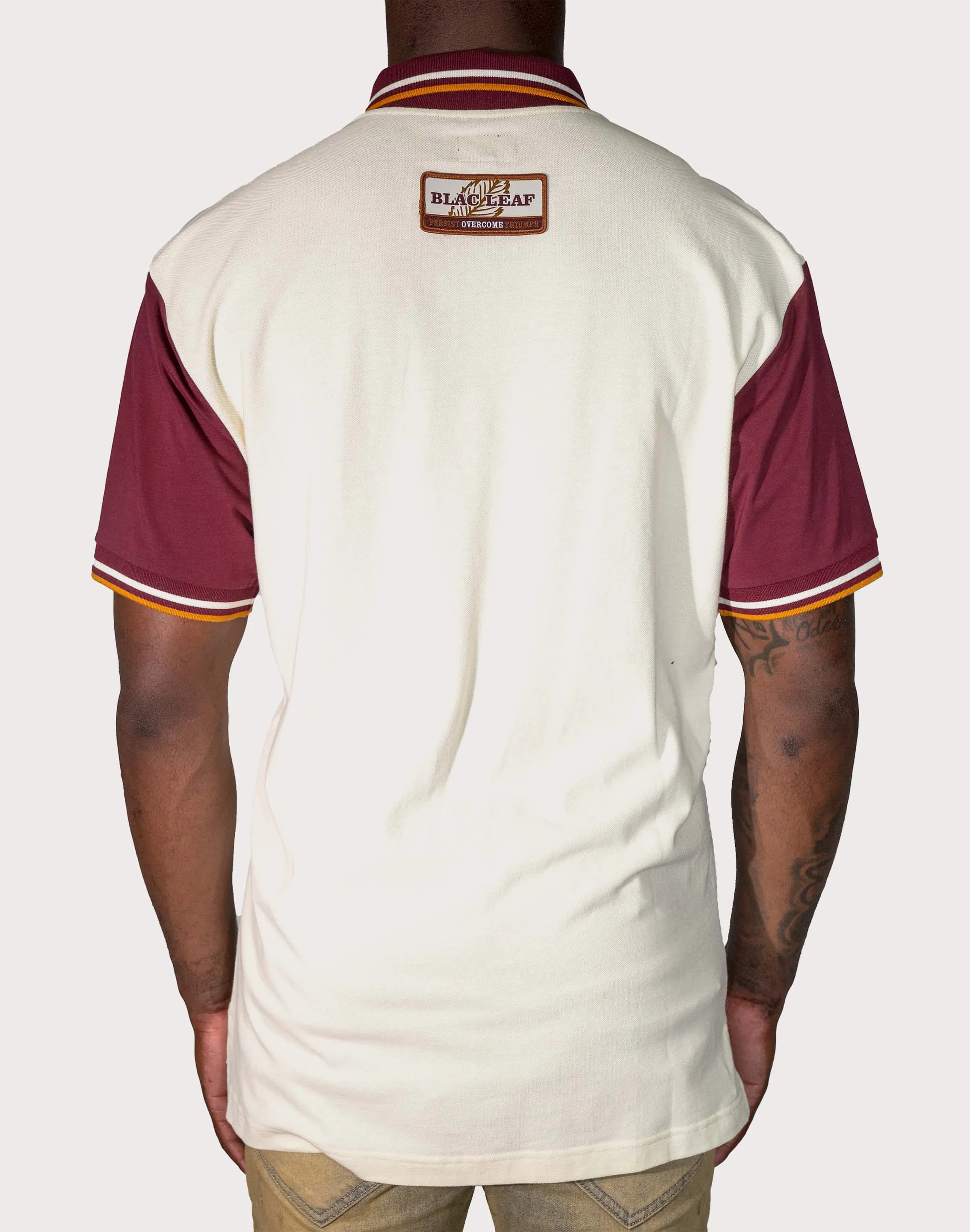 Blac Leaf Academy Cream Polo