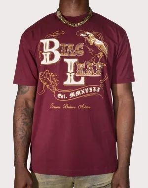 Blac Leaf D.B.A. Burgundy Tee
