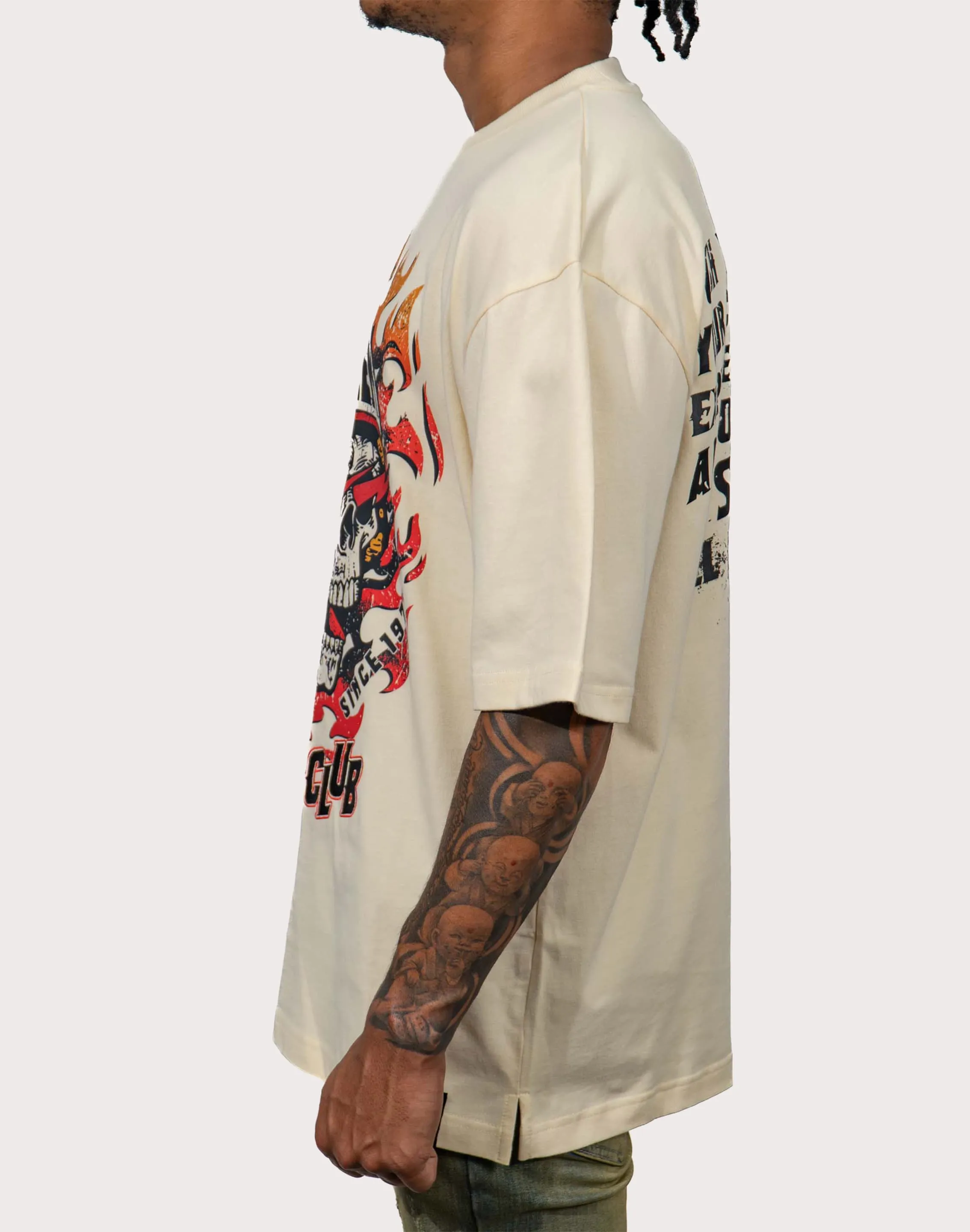 Blac Leaf Juren Bikers Club Natural Tee
