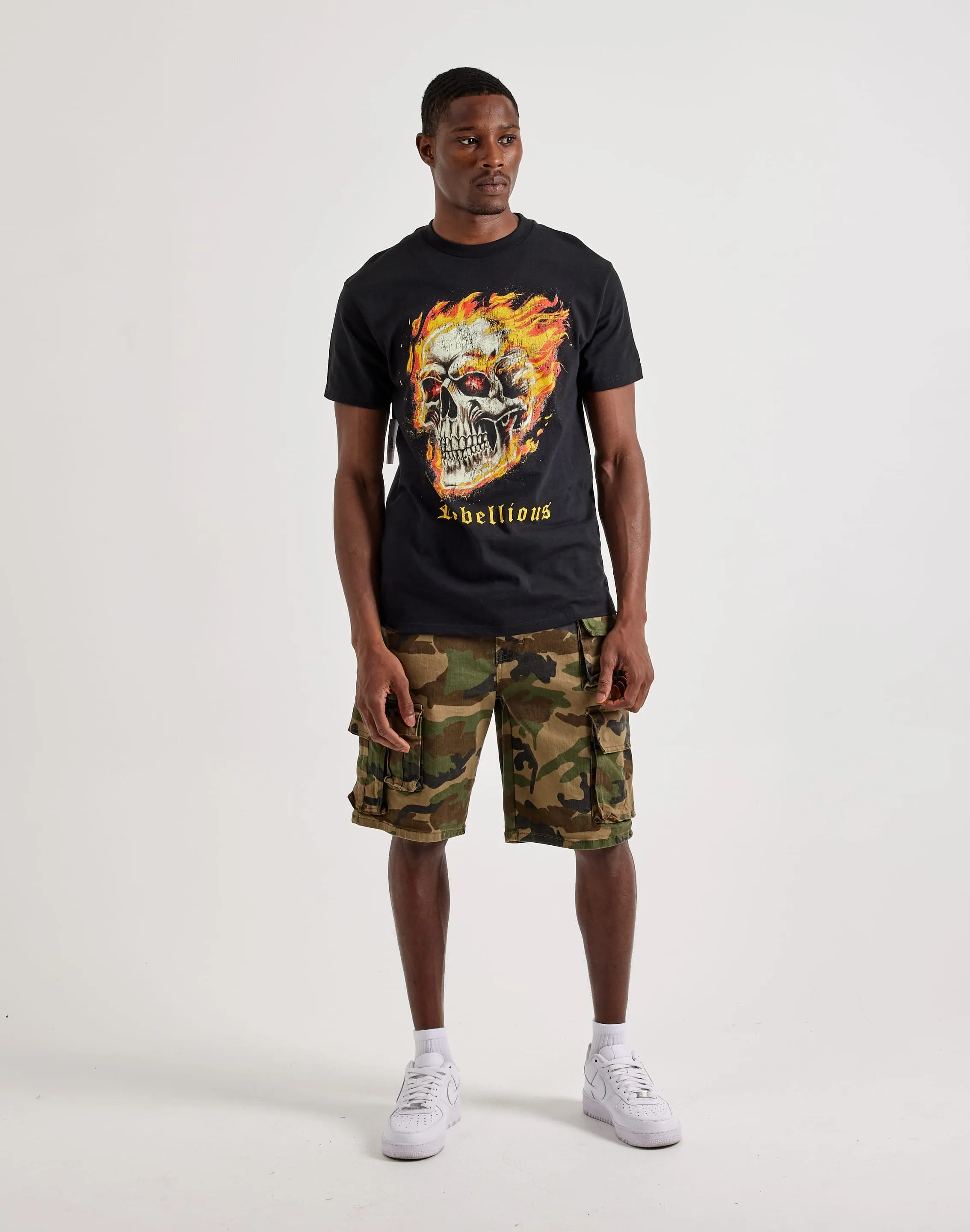 BMG Skull On Fire Tee