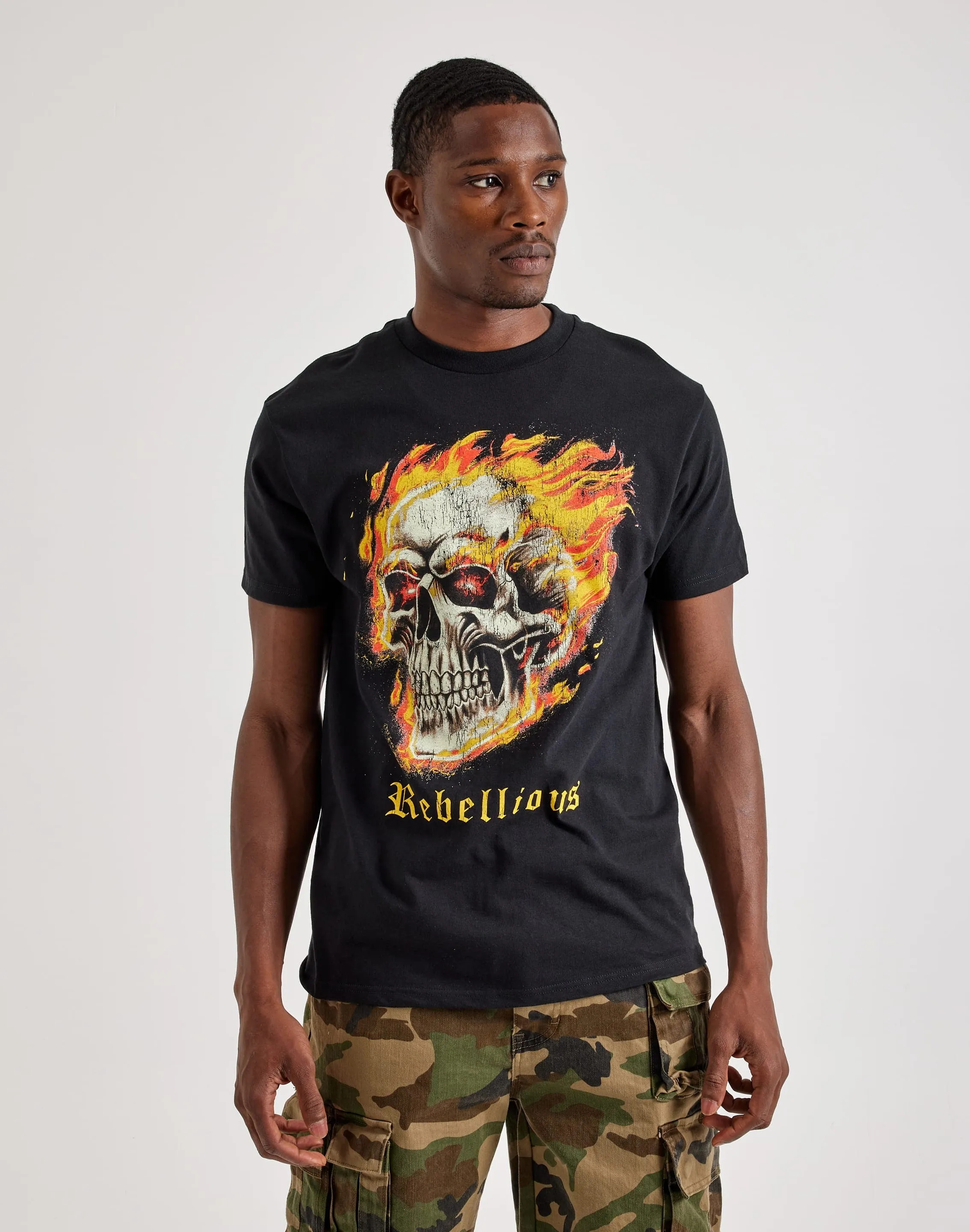 BMG Skull On Fire Tee