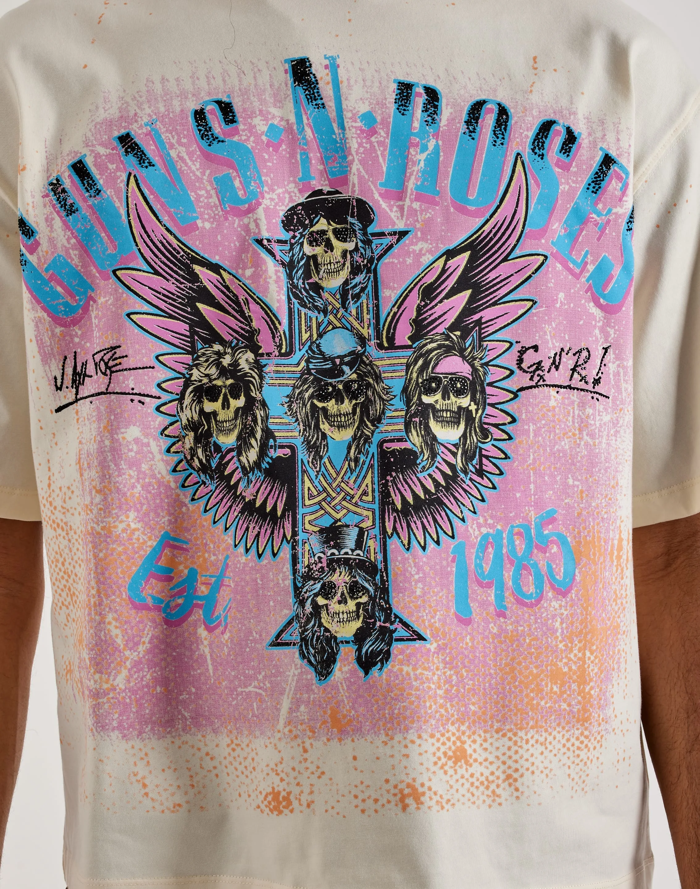 Central Mills Guns N' Roses Cropped Tee