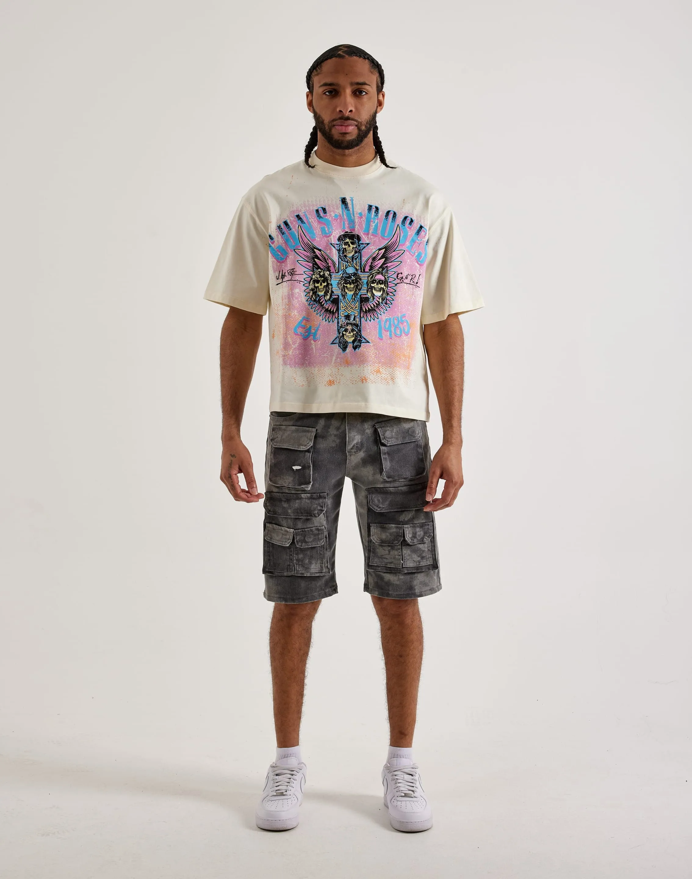 Central Mills Guns N' Roses Cropped Tee