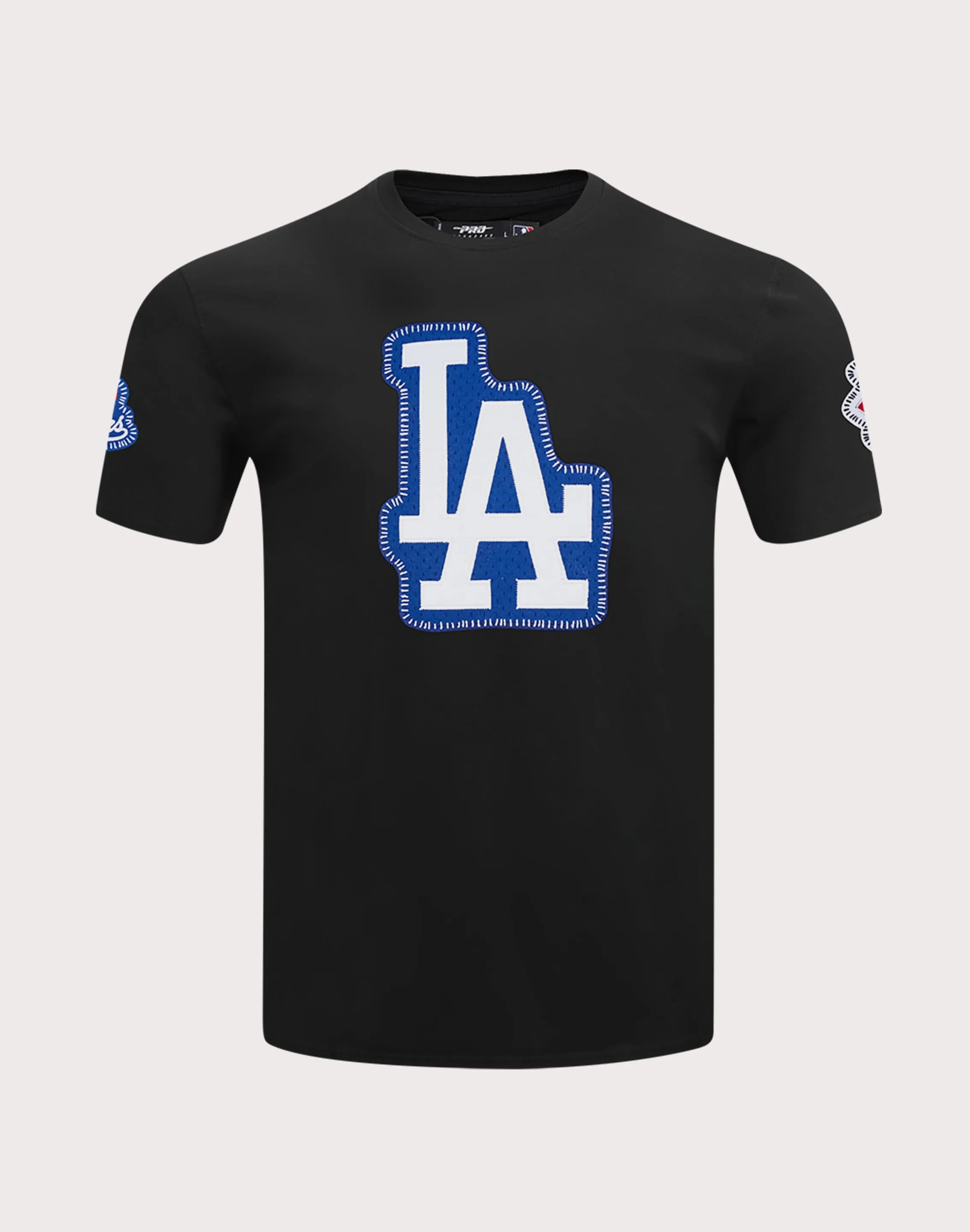 Central Mills Men's Pro Standard Los Angeles Dodgers Pick Stitch Short Sleeve Tee-Black