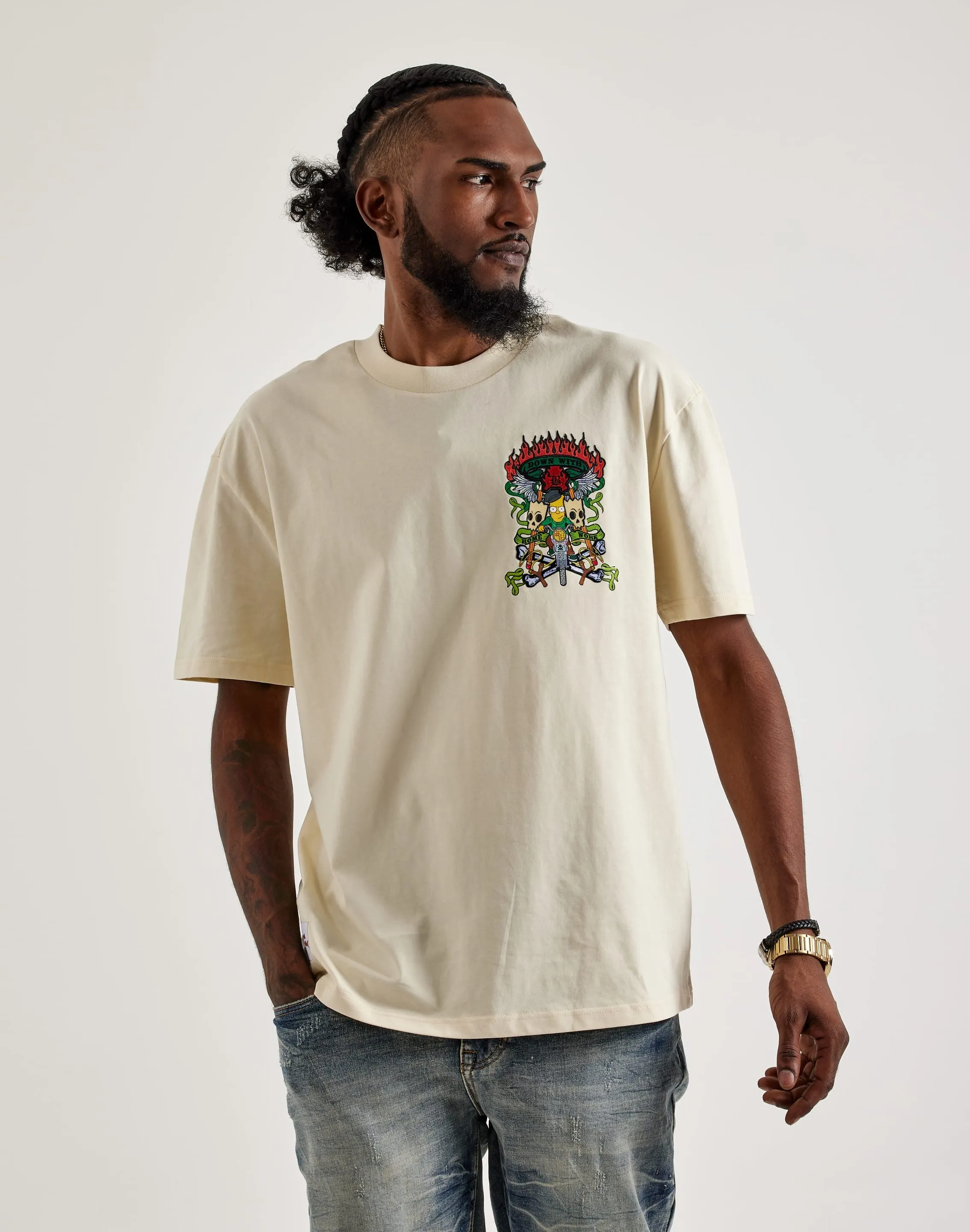 Central Mills The Simpsons Down With Homework Tee