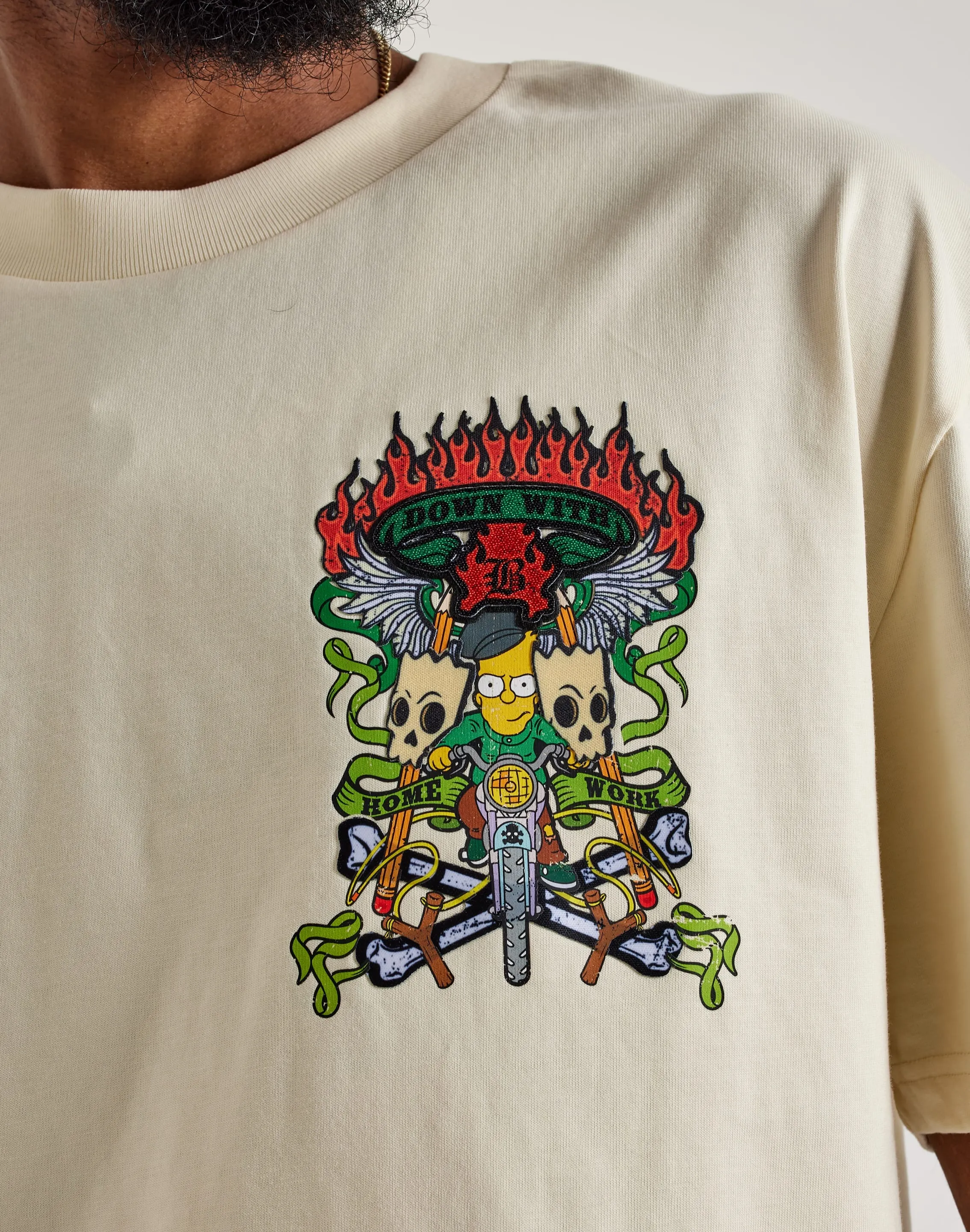 Central Mills The Simpsons Down With Homework Tee
