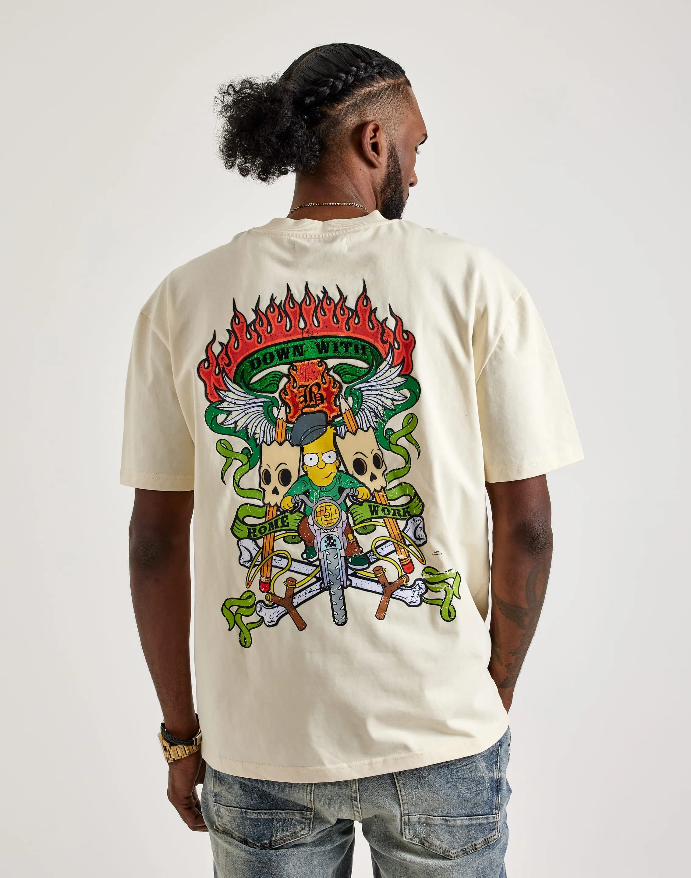 Central Mills The Simpsons Down With Homework Tee