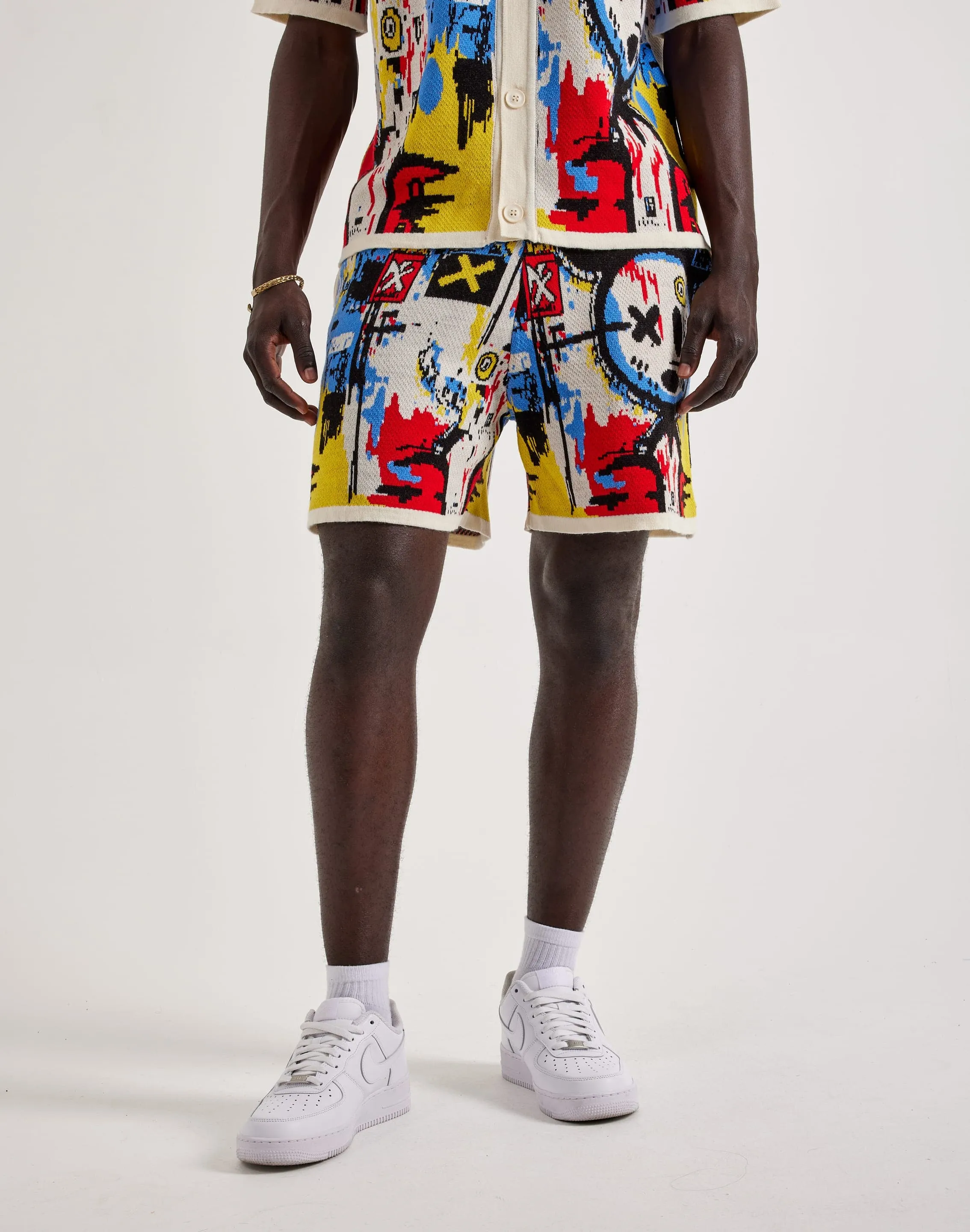 Chapter By Kohli Art Knit Shorts