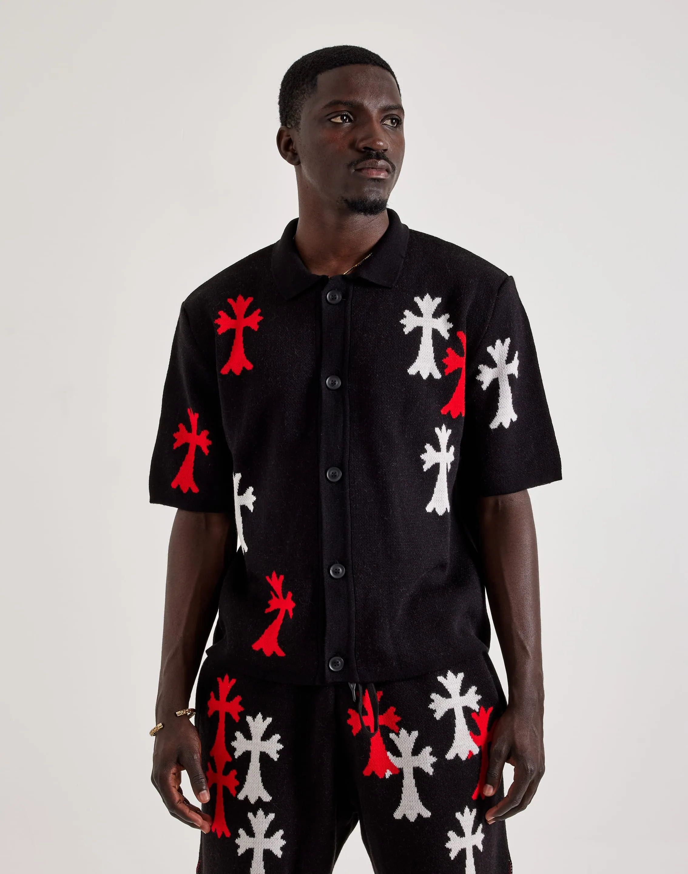 Chapter By Kohli Cross Knit Button Shirt