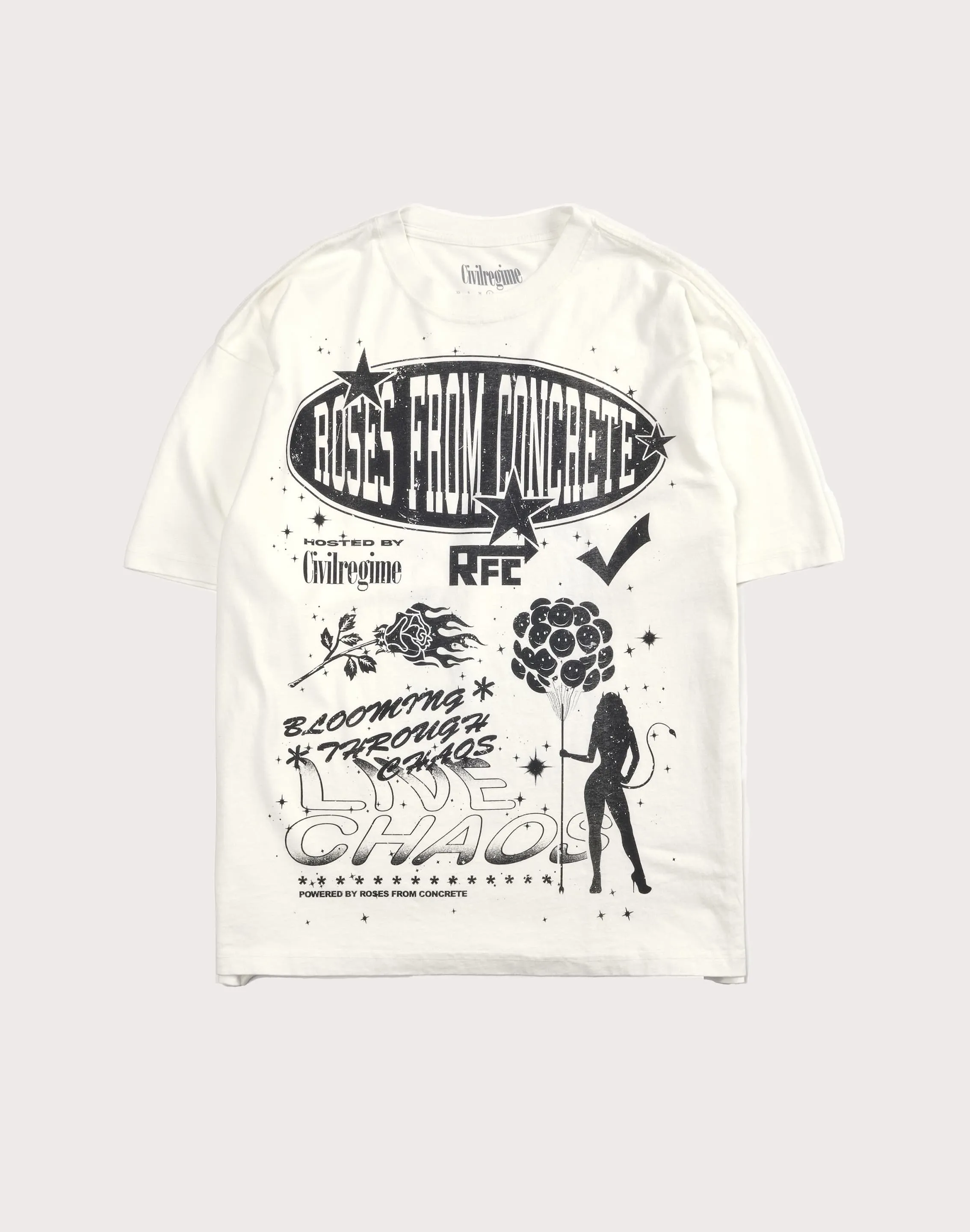 CIVIL CLOTHING American Class 3 Fire Extinguisher Oversized Tee