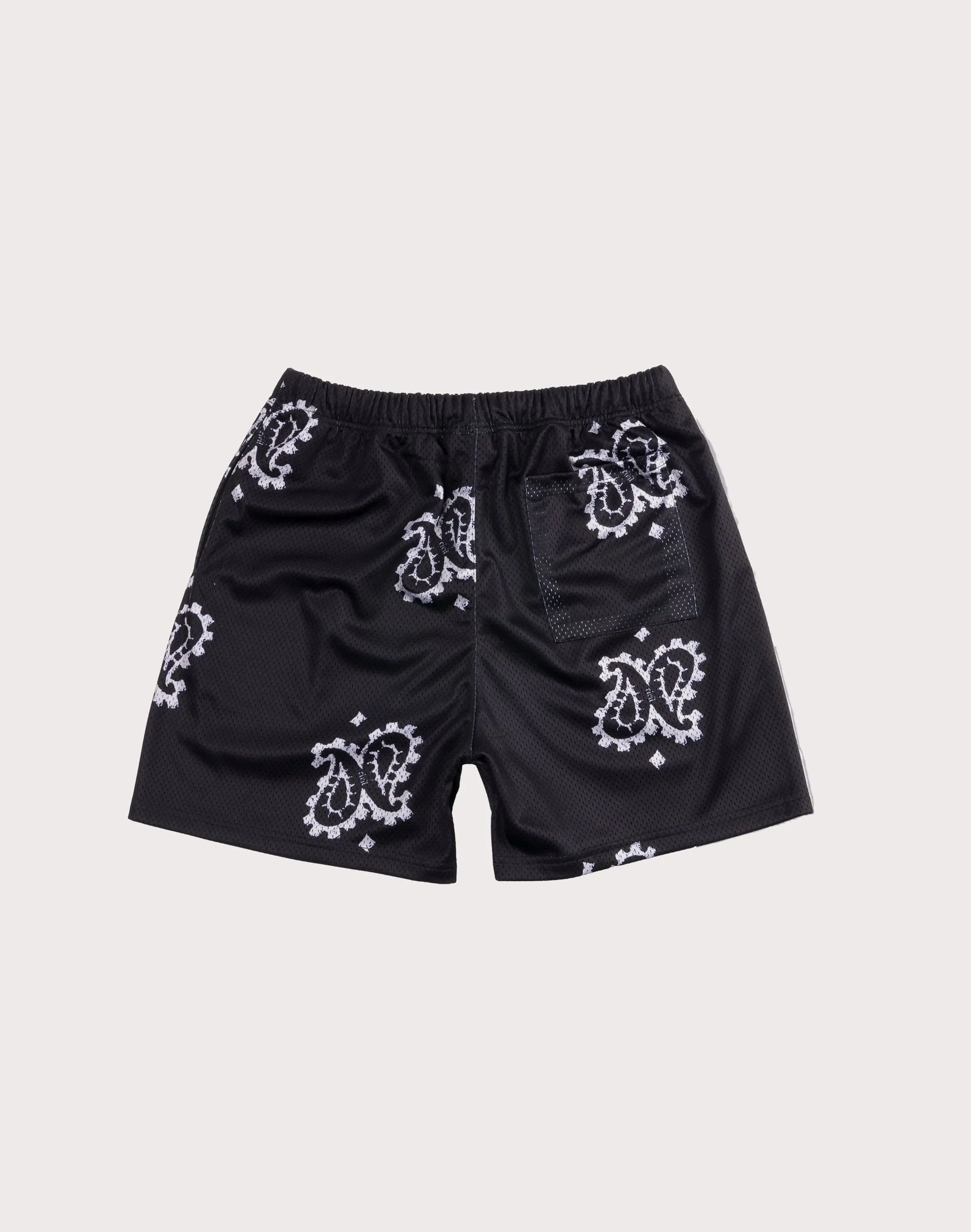 CIVIL CLOTHING Out West Black Mesh Shorts