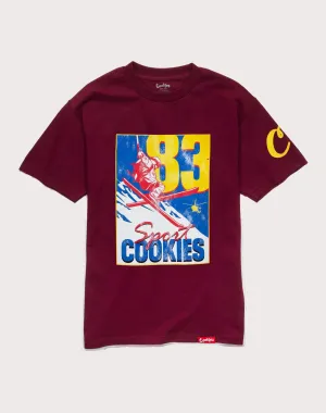 Cookies Sf Slopes Burgundy Tee