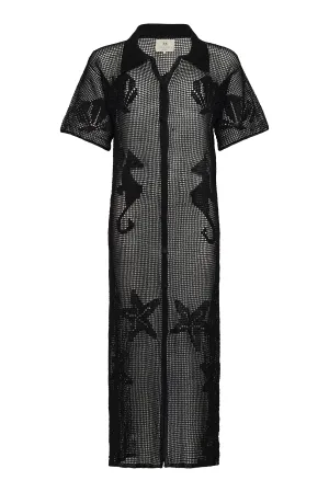 Crochet Shirt Dress - Final Sale