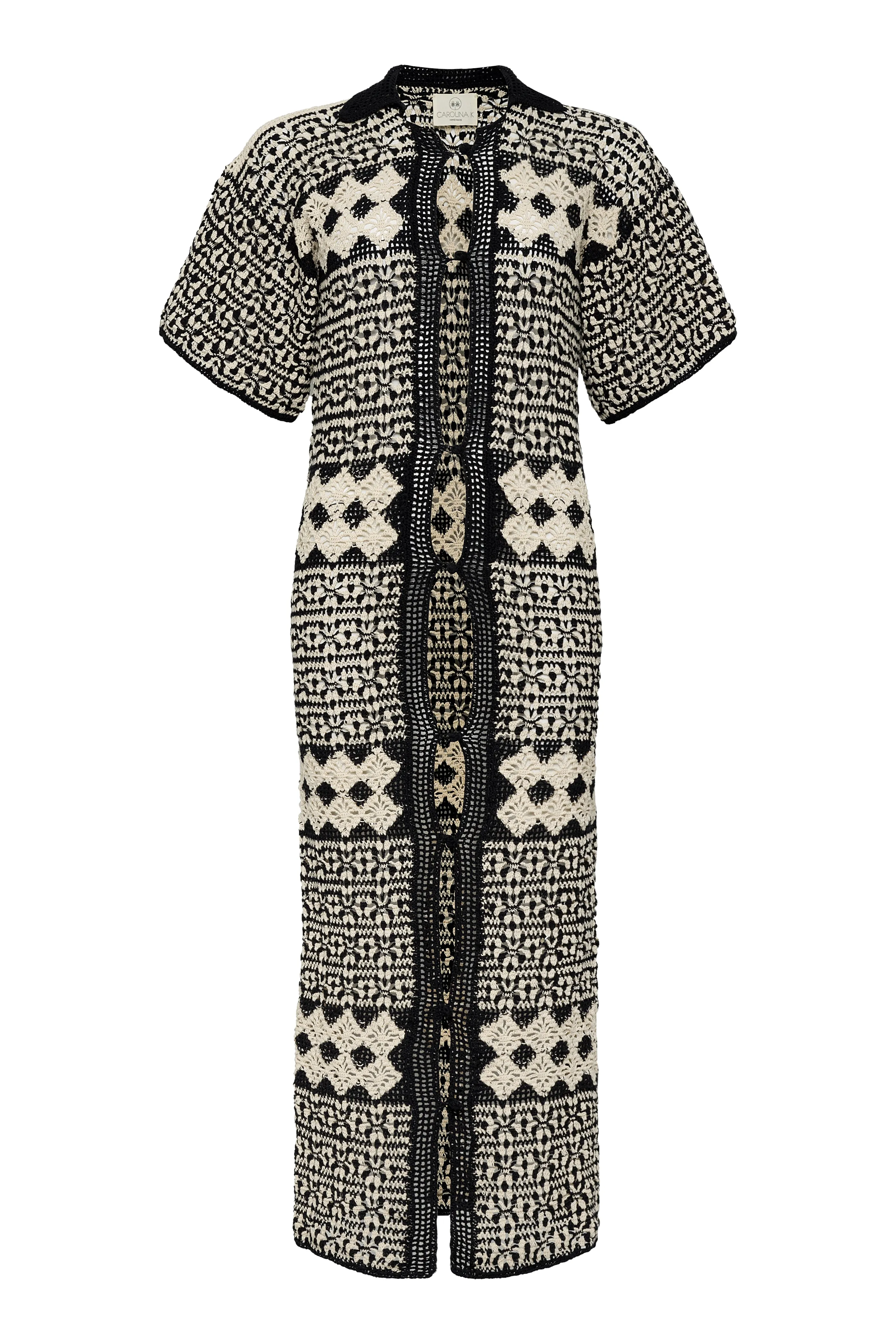 Crochet Shirt Dress - Final Sale