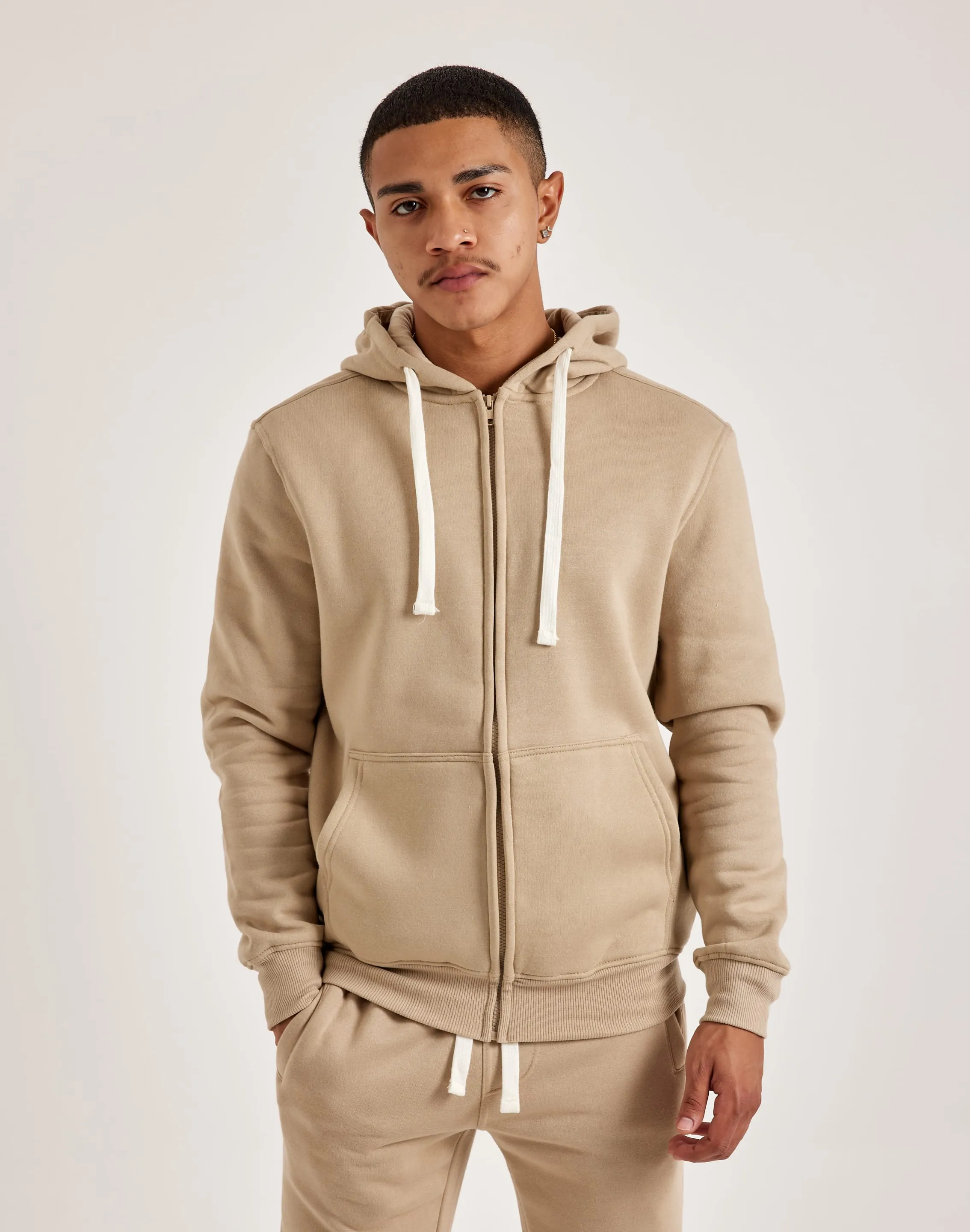 DH Essentials Basic Full-Zip Fleece Hoodie