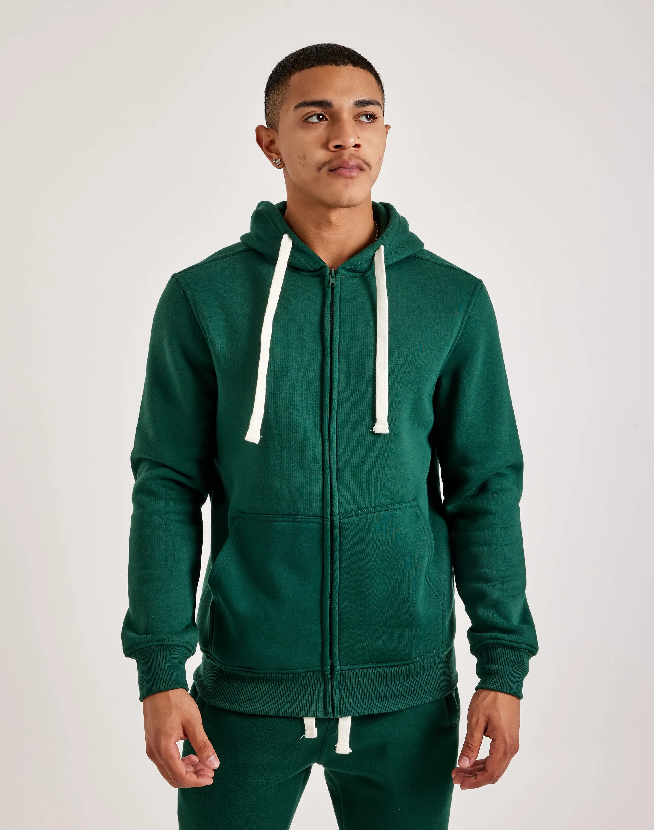 DH Essentials Basic Full-Zip Fleece Hoodie