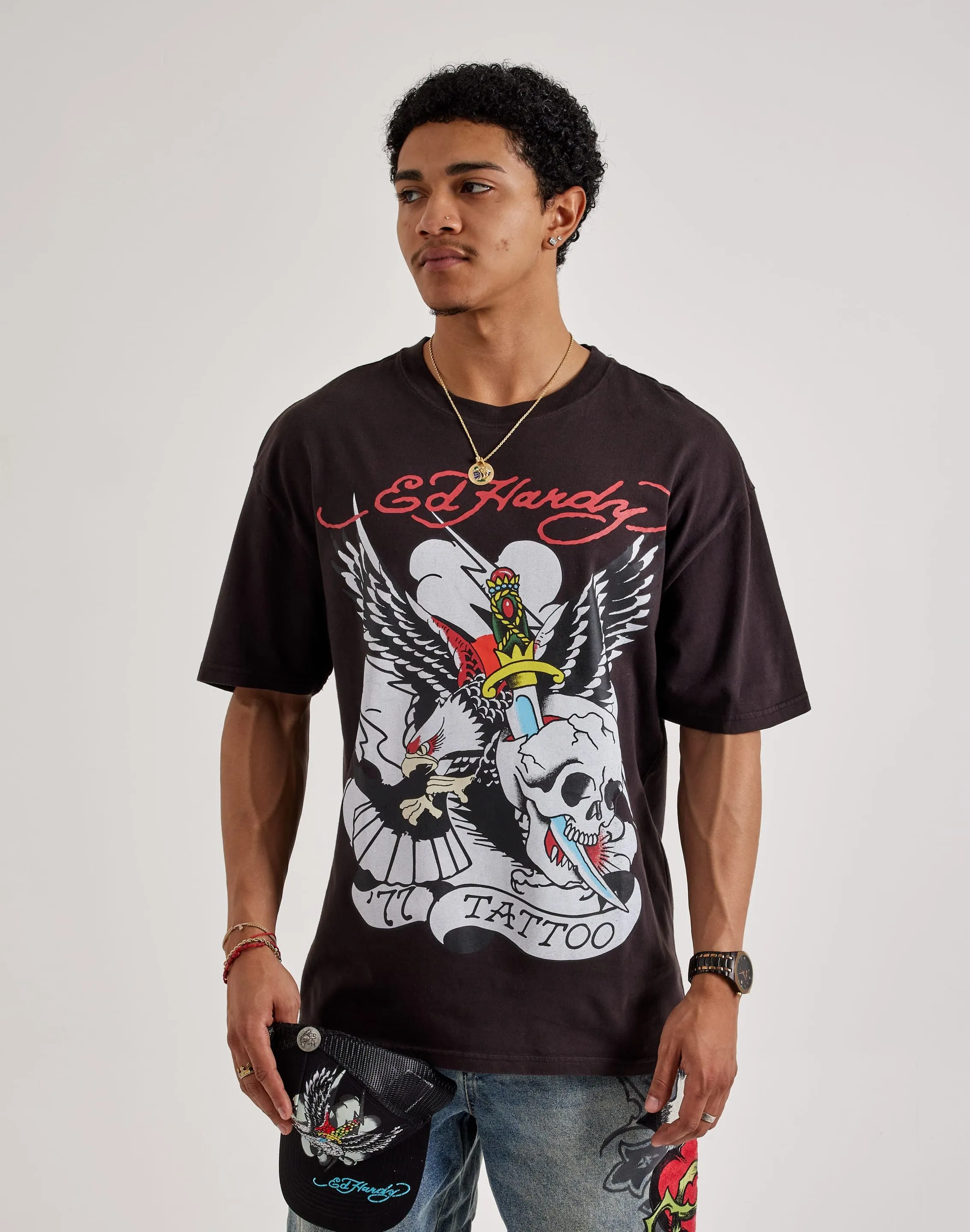 Ed Hardy '77 Eagle Boxy Tee